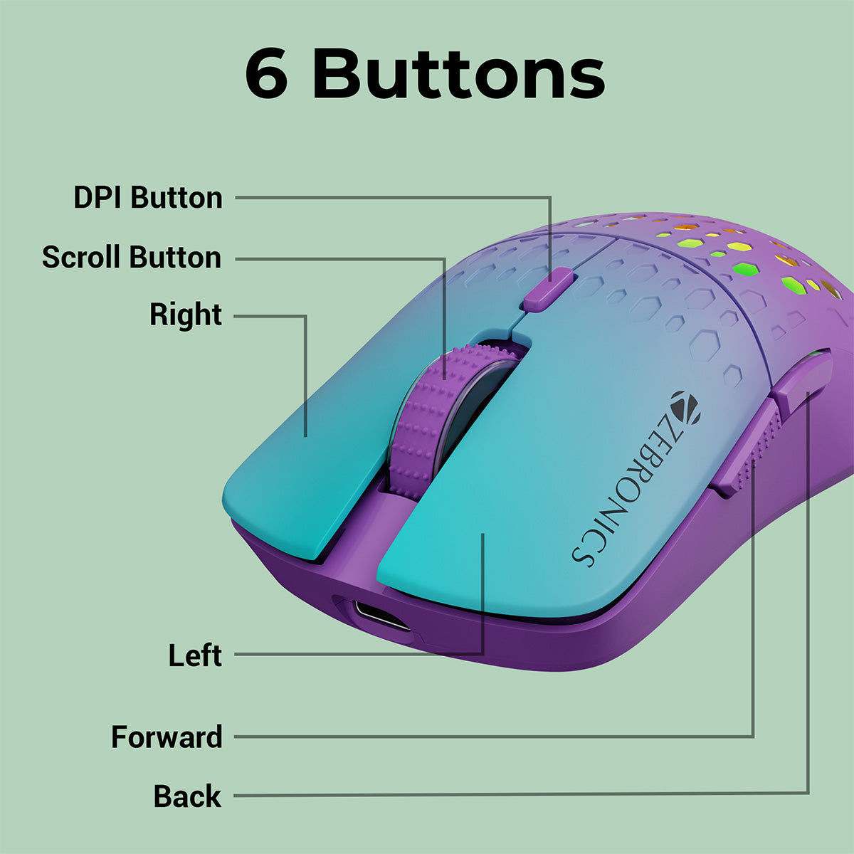 Zeb-Marine - Wireless Mouse - Zebronics