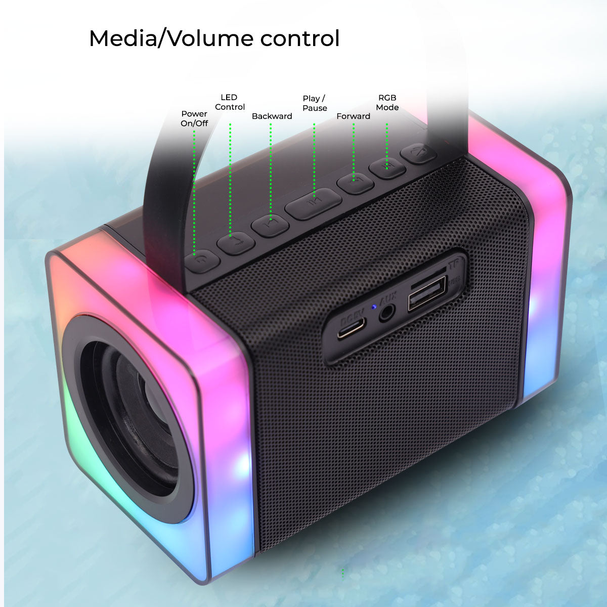 Zeb-Melo - Wireless Speaker - Zebronics - media/volume control