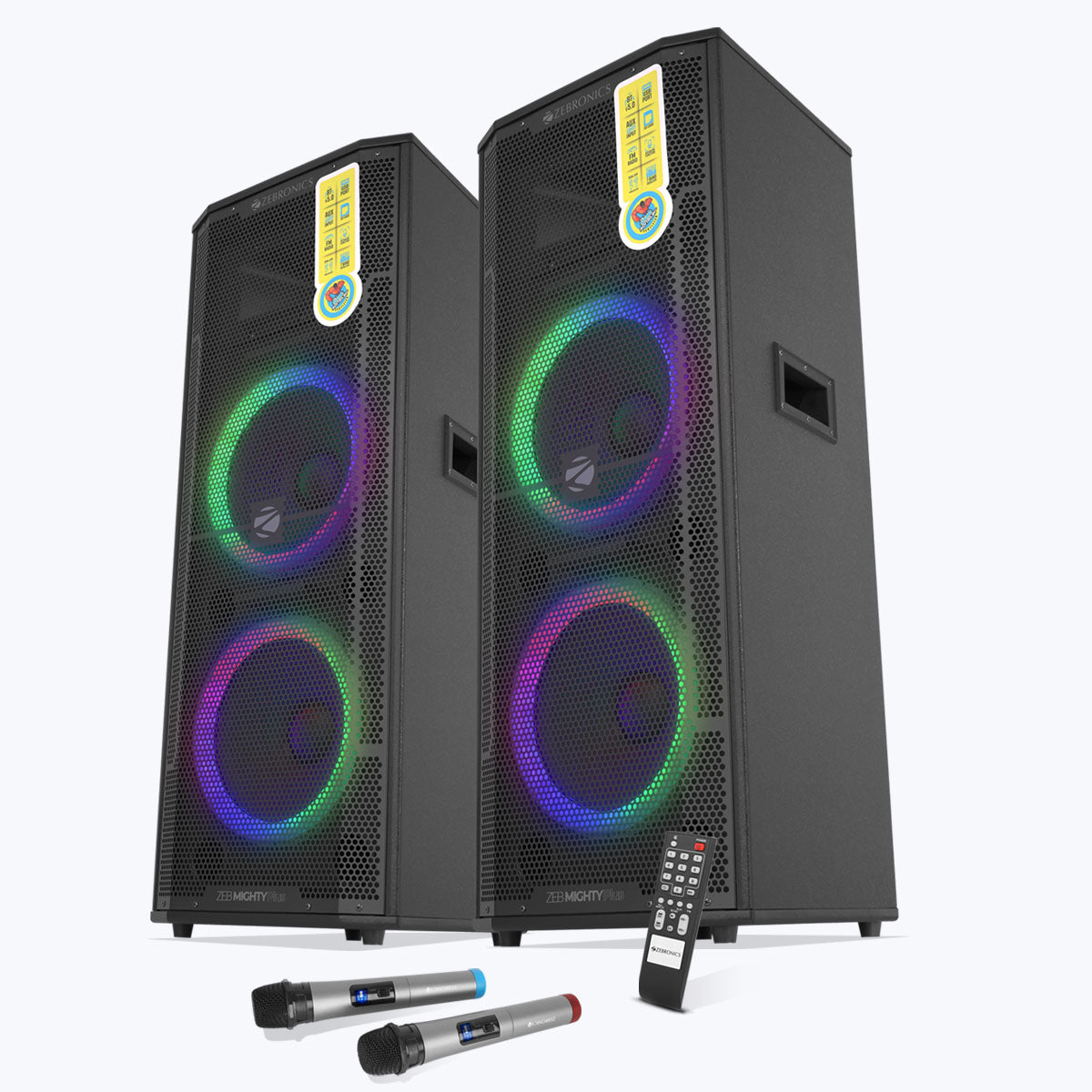Zebronics Mighty Plus with LED lights left view