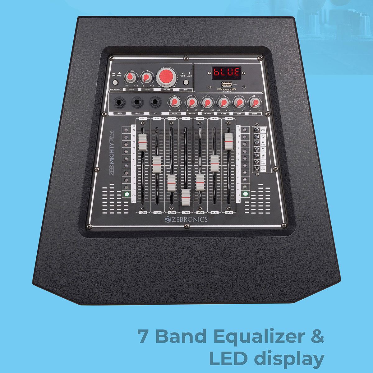 Zebronics Mighty Plus with LED lights Equalizer