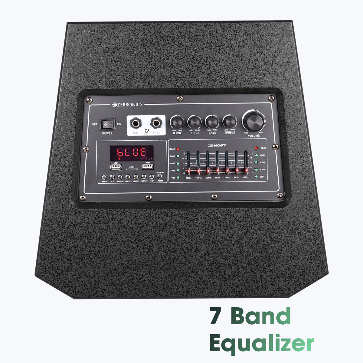 Zeb-Mighty - DJ Speaker - Zebronics - top view