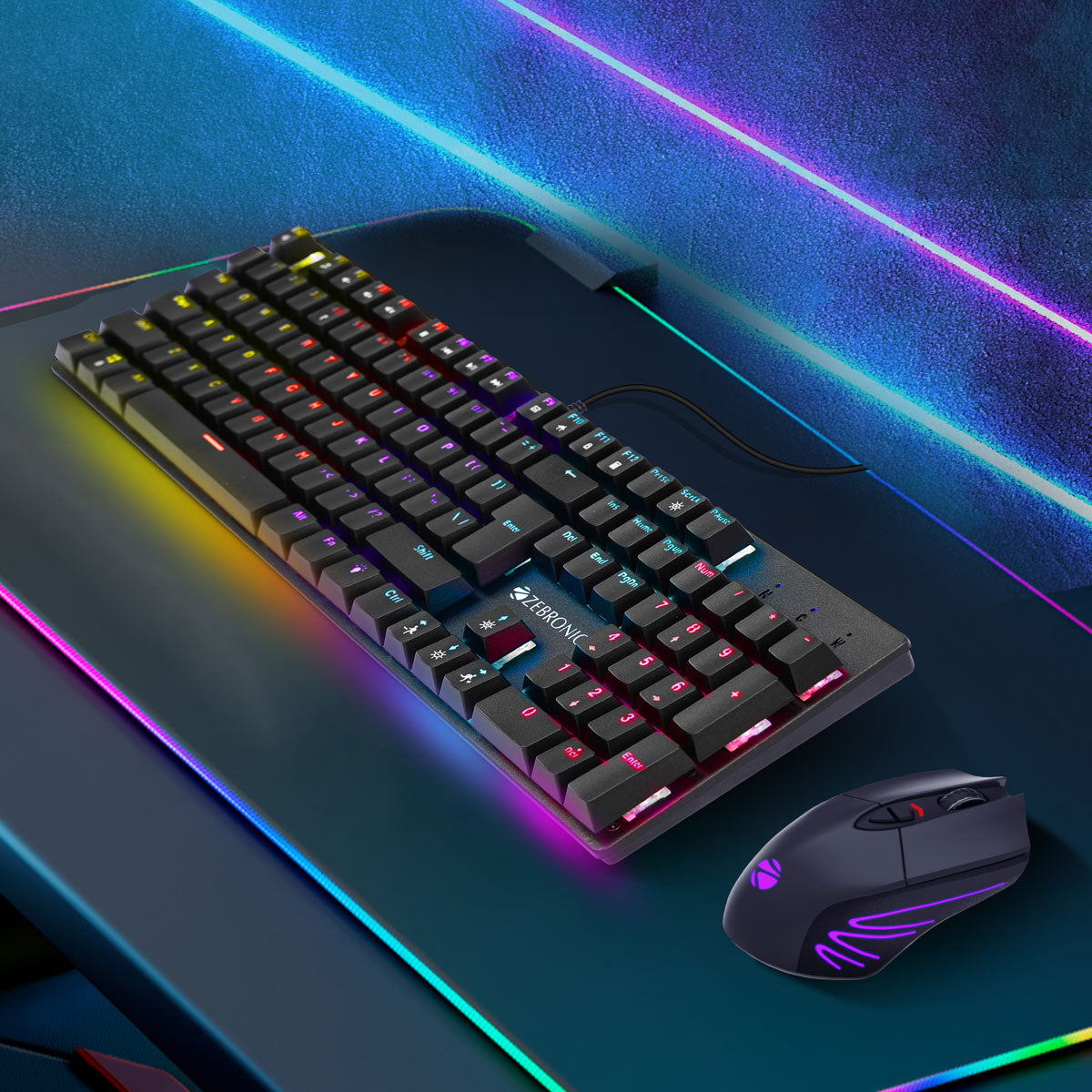 Zeb-Nitro Plus (K40011M) - Mechanical Keyboard - Zebronics