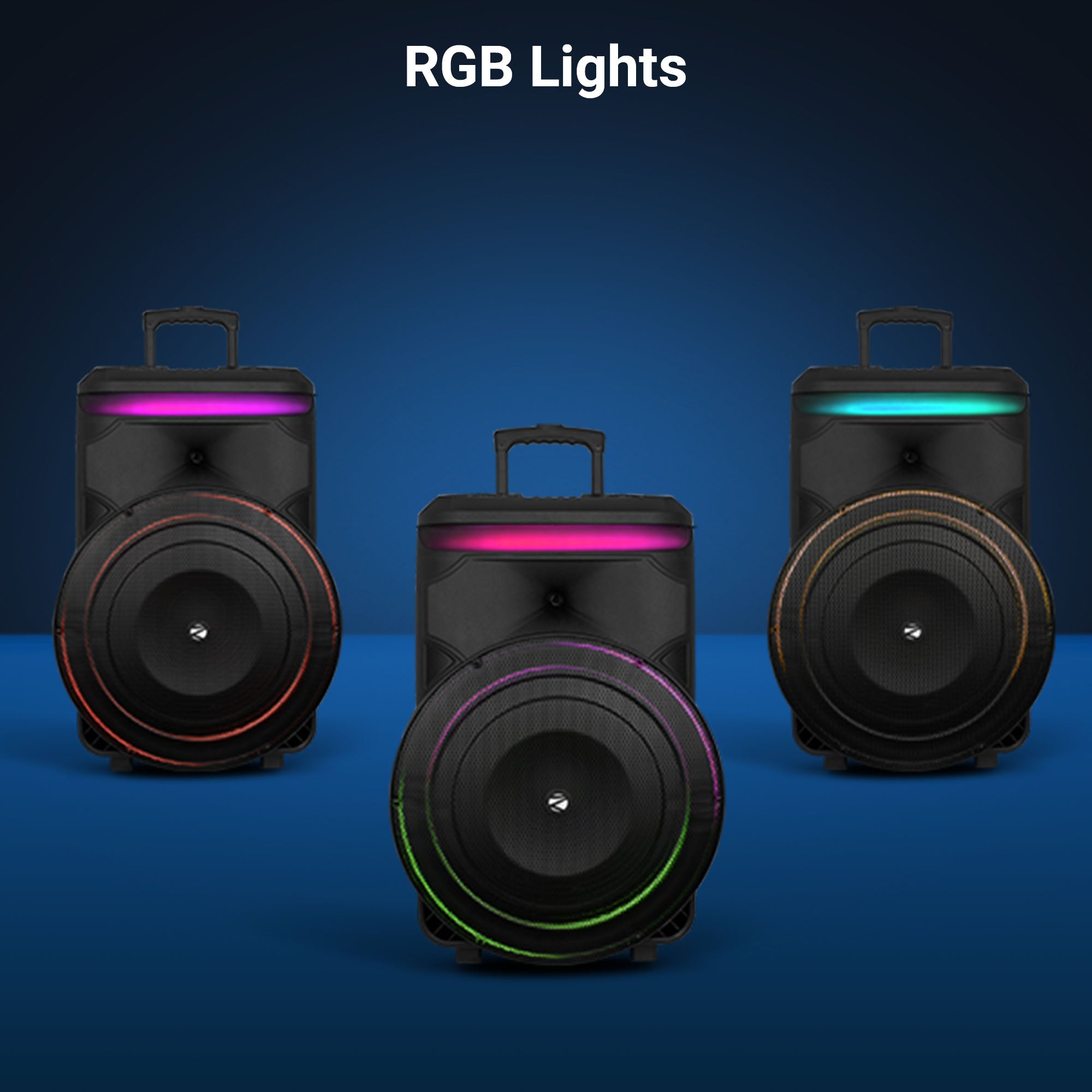 Zebronics - Zeb octane 601 - Trolley speaker - RGB lights