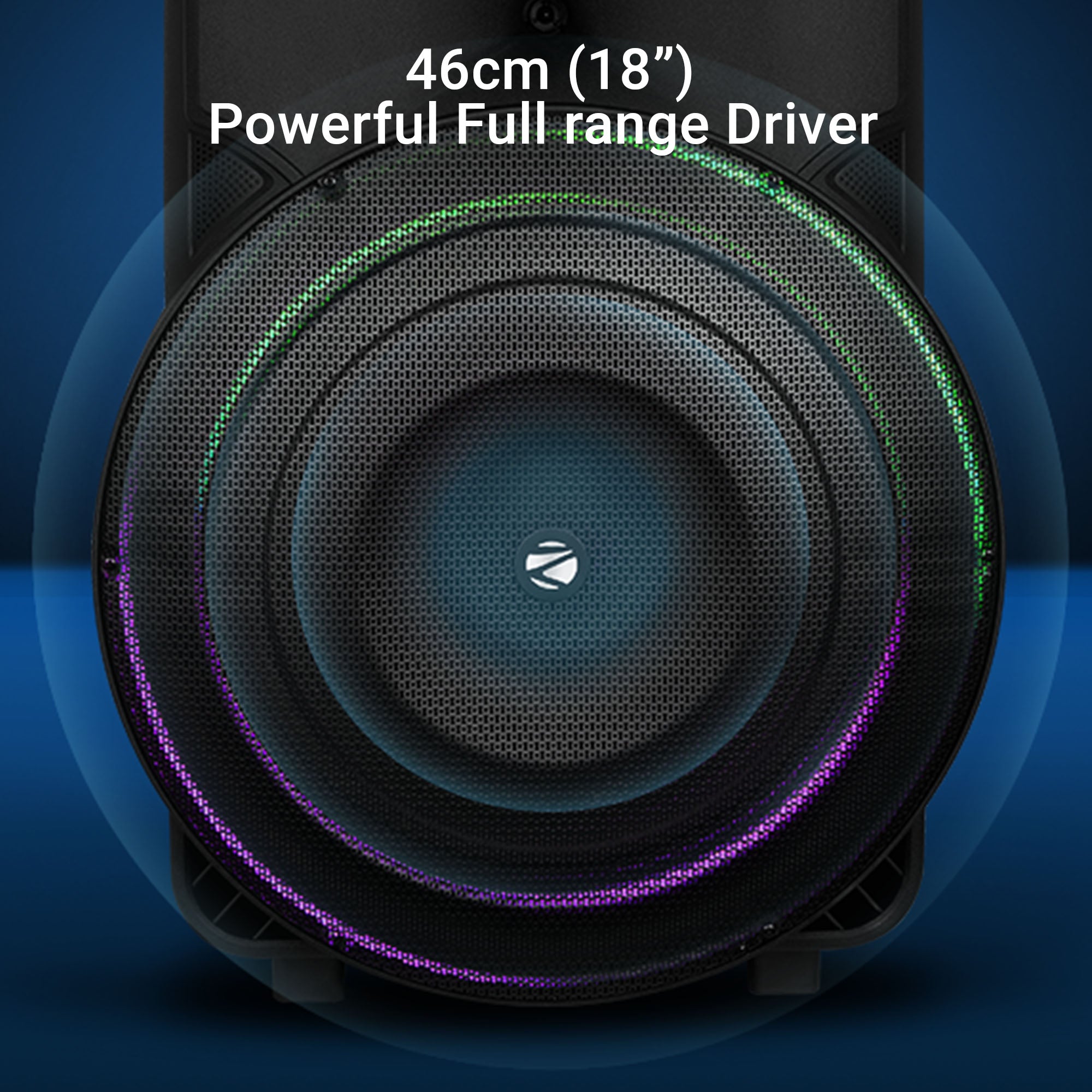 Zebronics - Zeb octane 601 - Trolley speaker powerful range driver