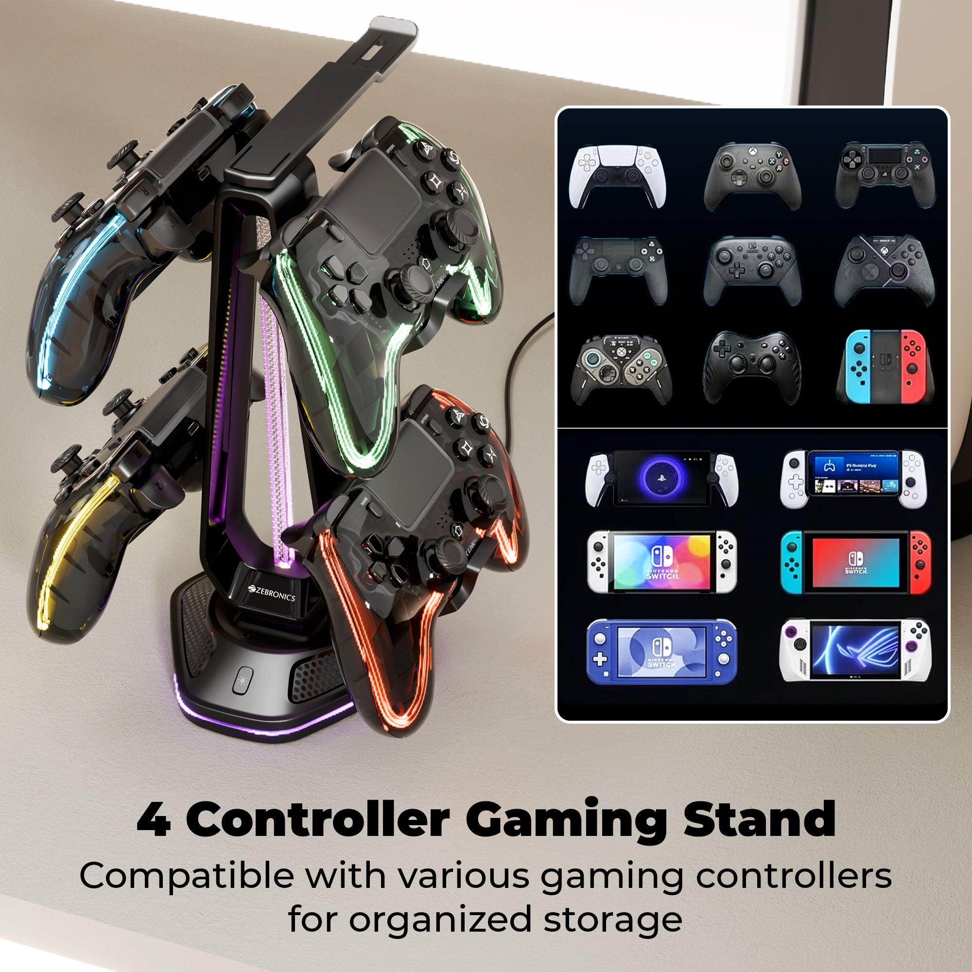 Zeb-PS5S - Charging Docking Station Zebronics