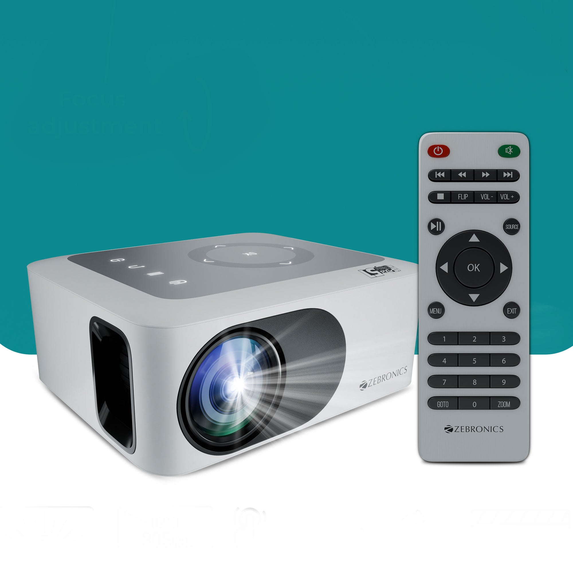 Zeb-PixaPlay 51 - Projector - Zebronics