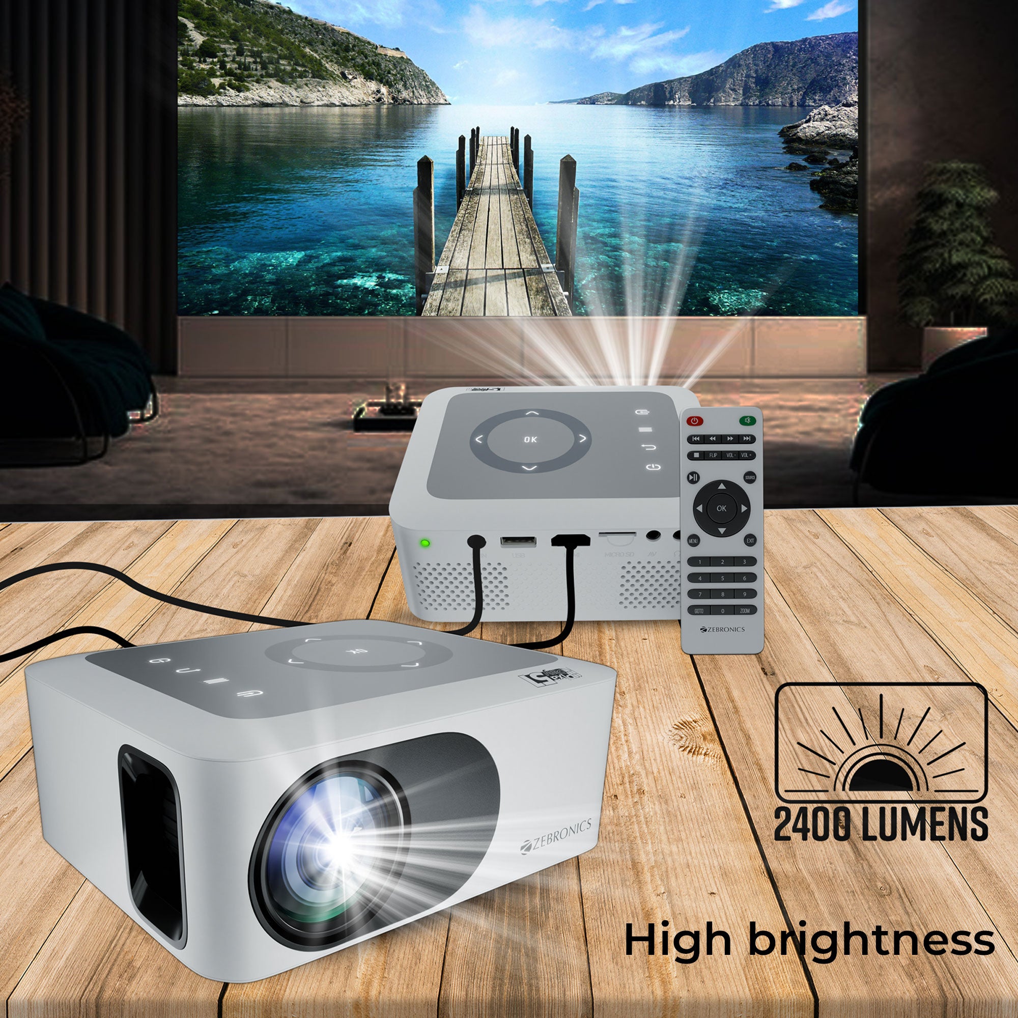Zeb-PixaPlay 51 - Projector - Zebronics