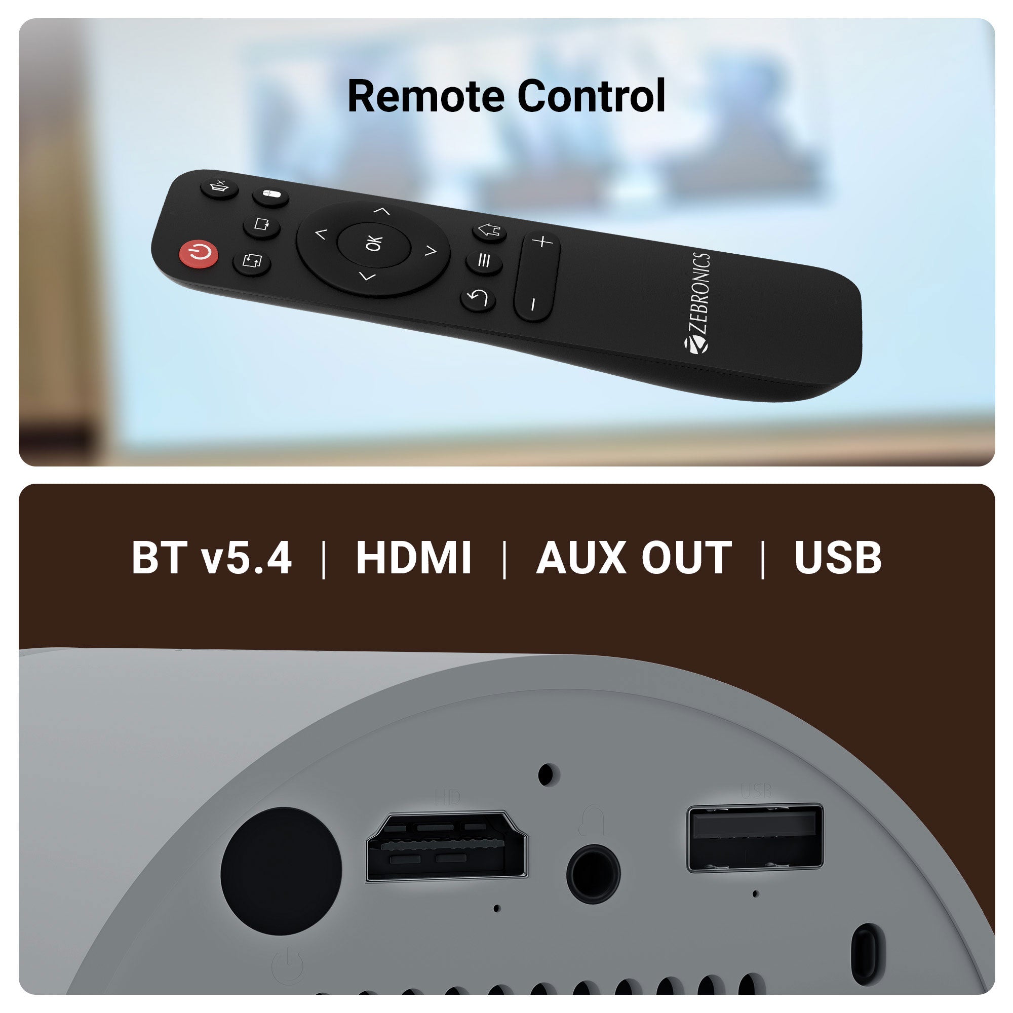 Zeb Pixaplay 73 - LED Projector - Zebronics