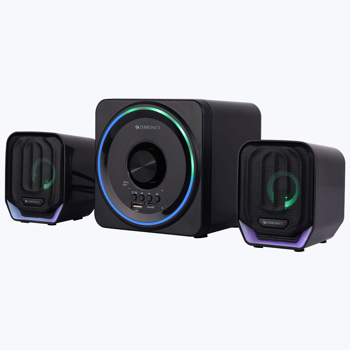 Zebronics 2.1 multimedia hot sale speakers with bluetooth