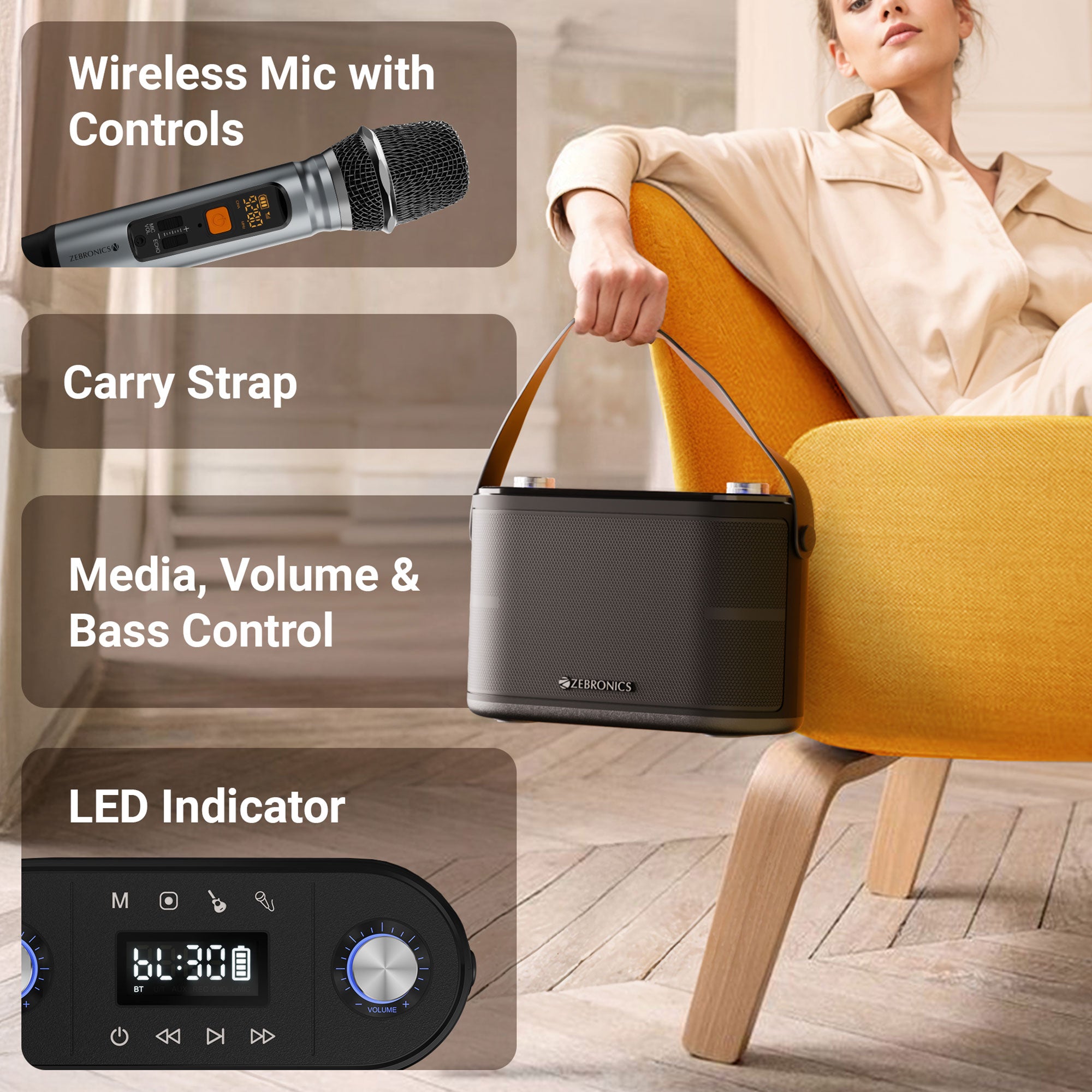 Zebronics - Zeb protone one - wireless speaker