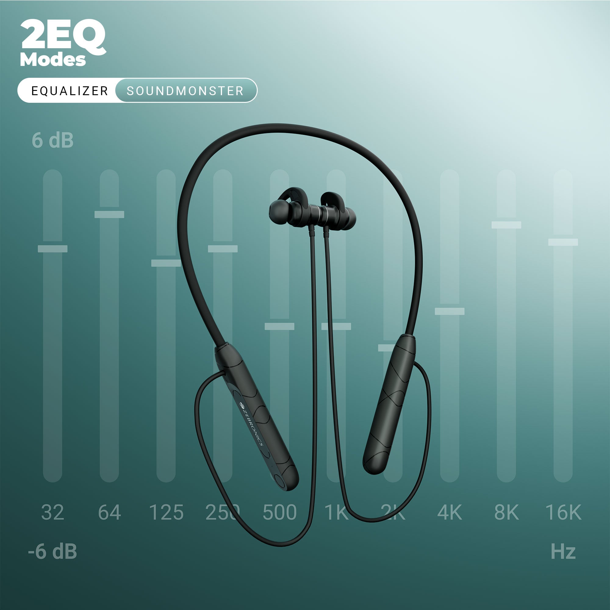 Zebronics - Zeb raga F2 - Wireless Neckband Earphone