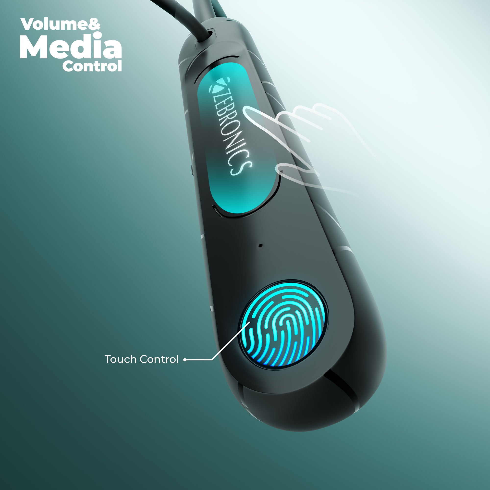 Zebronics - Zeb raga F2 - Wireless Neckband Earphone