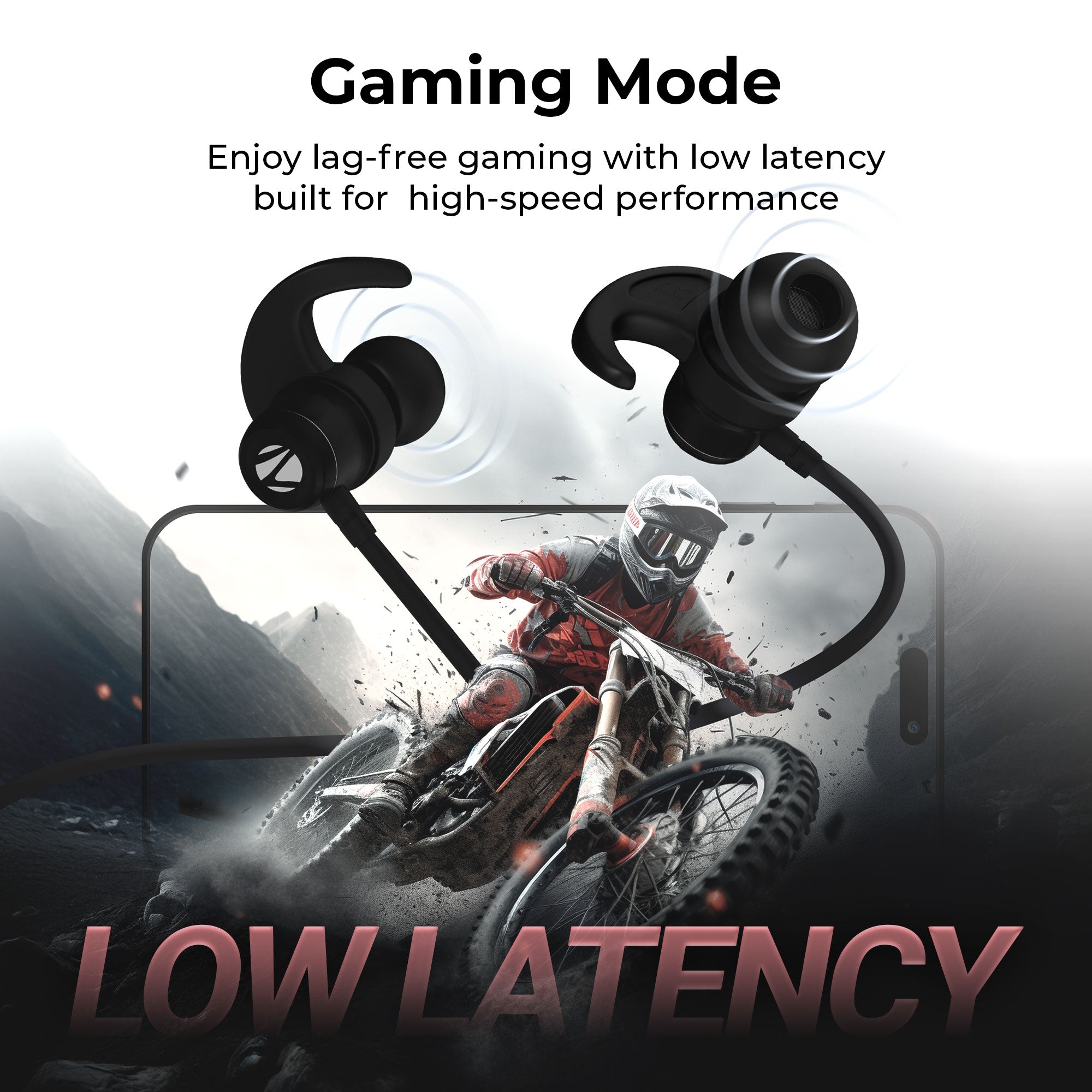 Zebronics - Zeb raga F2 - Wireless Neckband Earphone