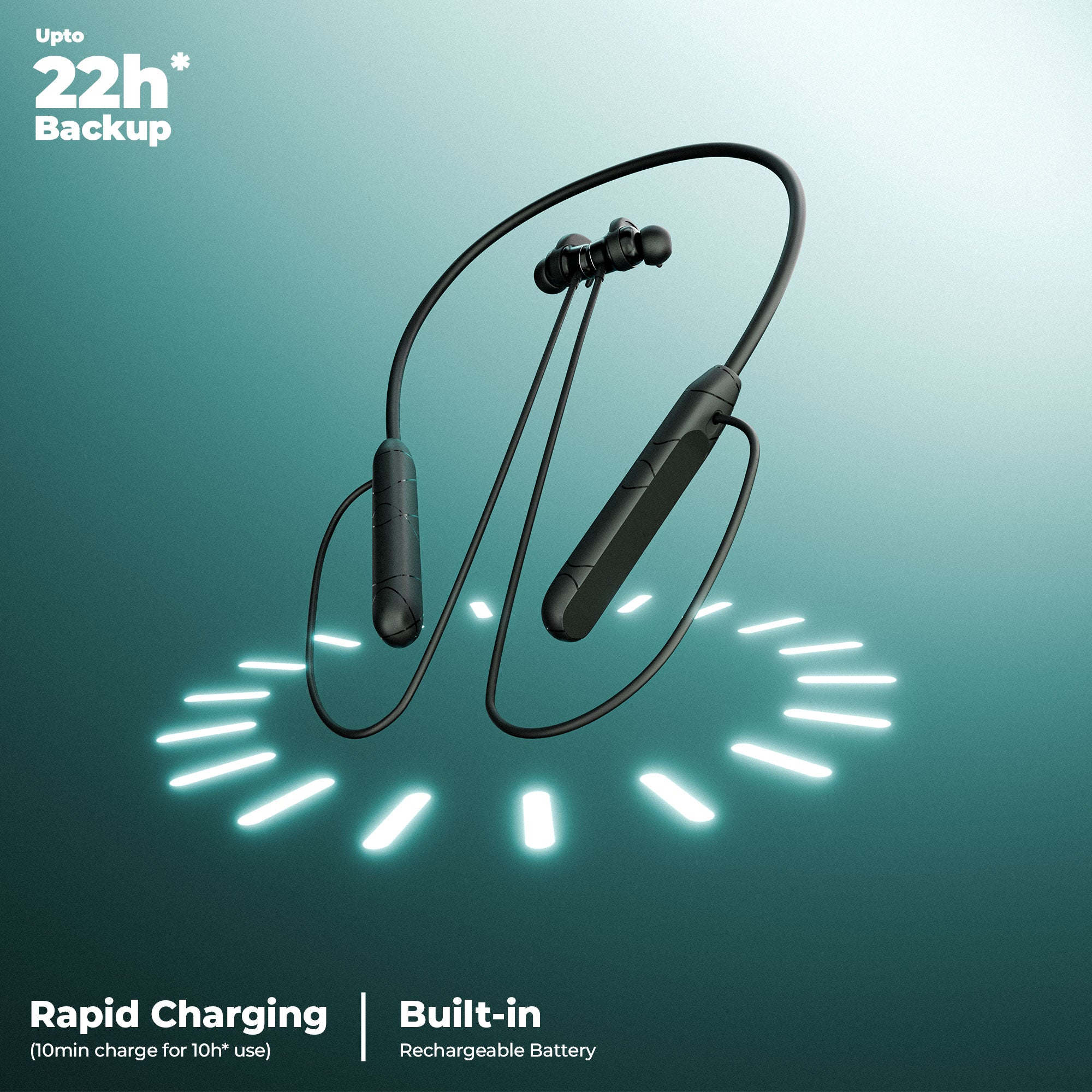 Zebronics - Zeb raga F2 - Wireless Neckband Earphone