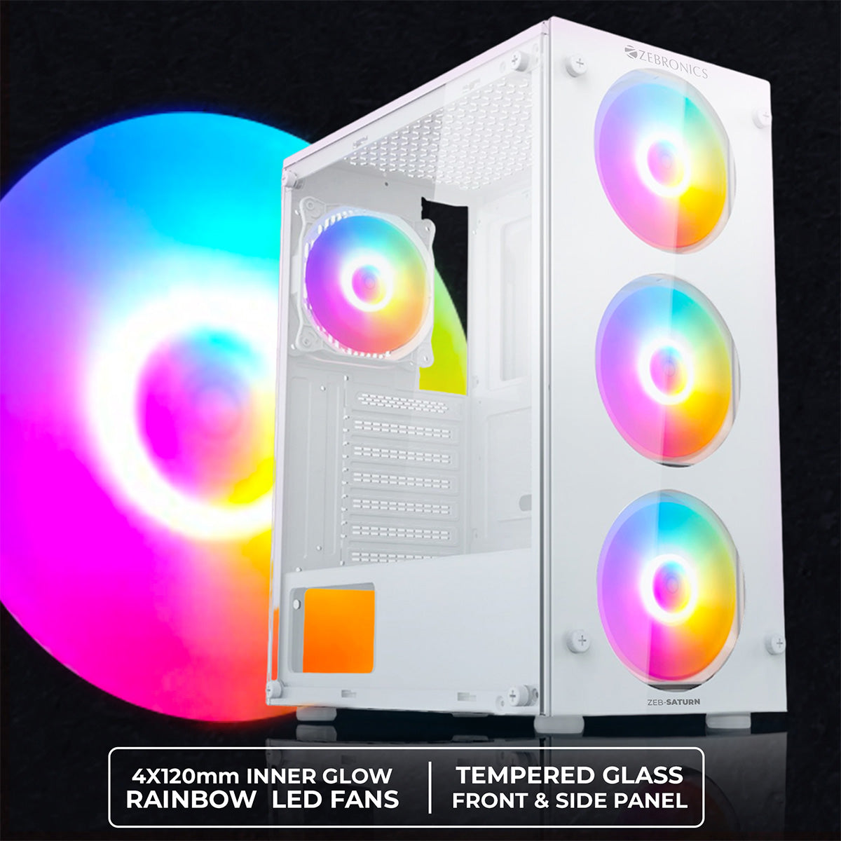Zeb-Saturn - Gaming Cabinet - Zebronics