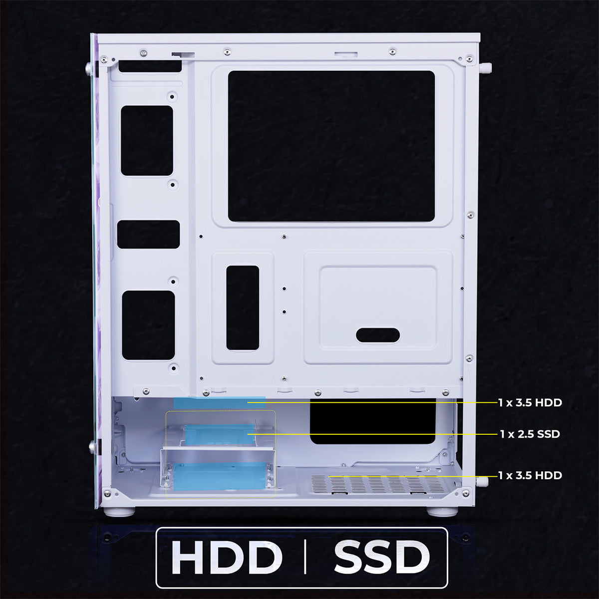Zeb-Saturn - Gaming Cabinet - Zebronics