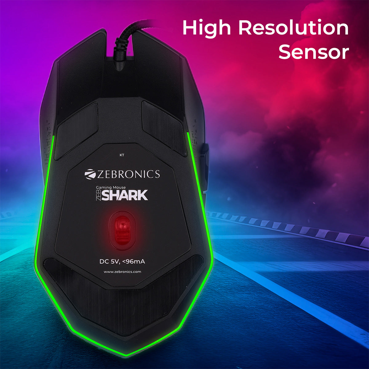 Zeb-Shark - Gaming Mouse - Zebronics