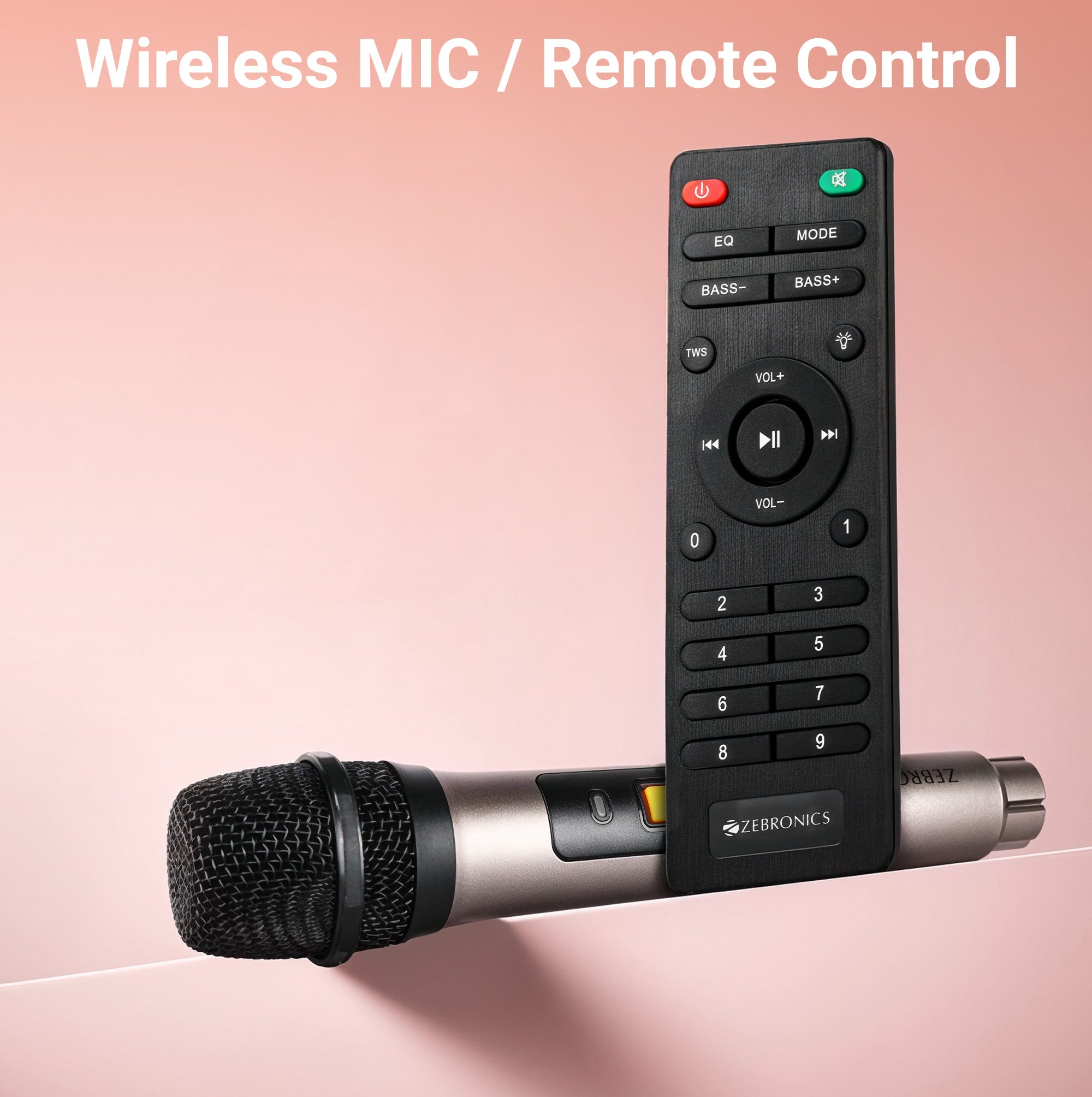 Zebronics Sheen DJ speaker wireless mic