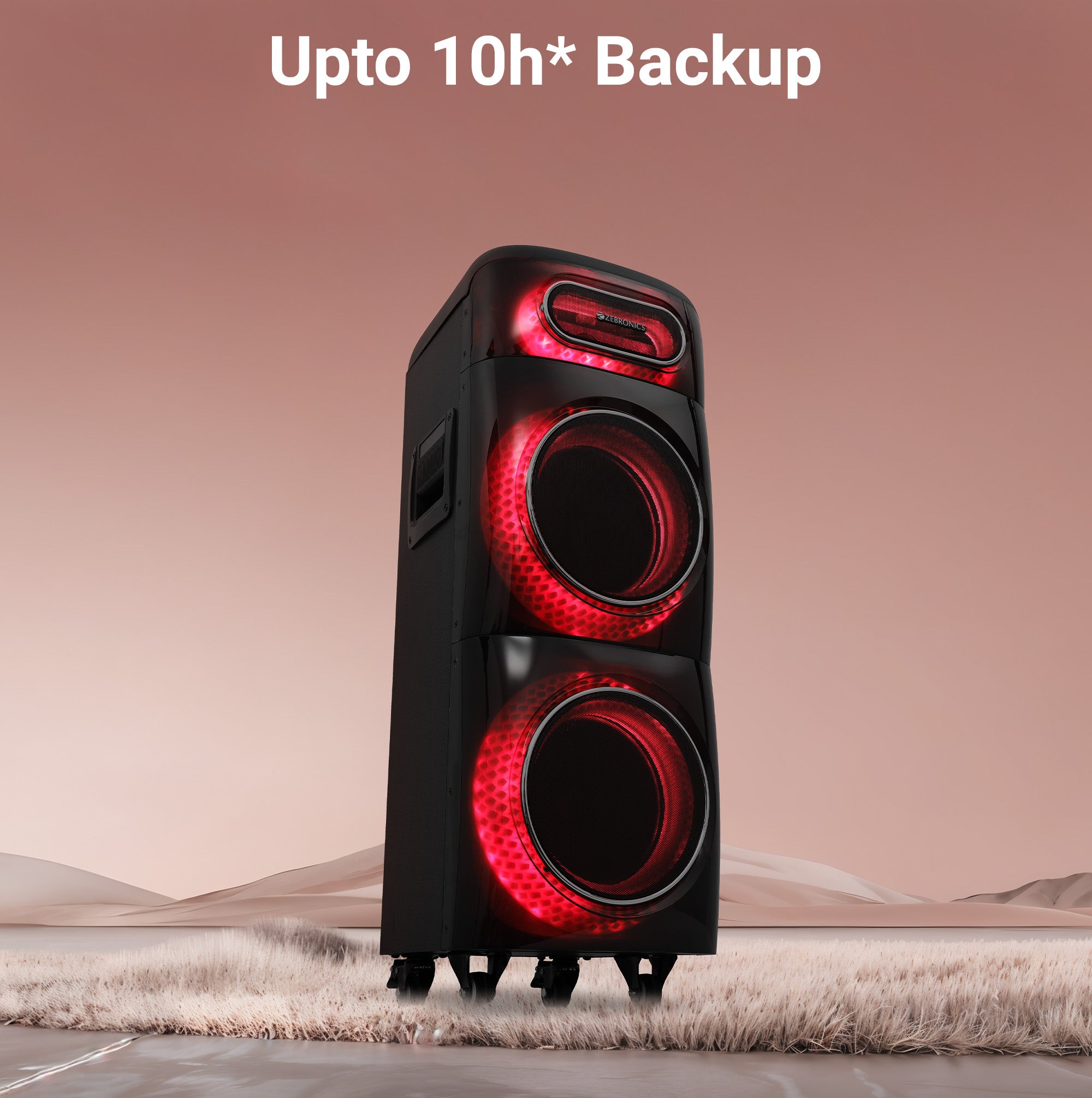 Zebronics Sheen DJ speaker long backup