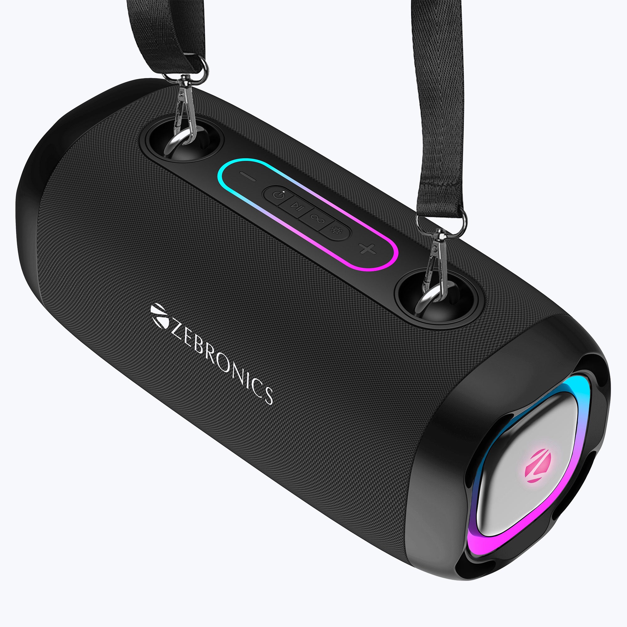 Zebronics Sound feast 85 black wireless speaker with carry loop