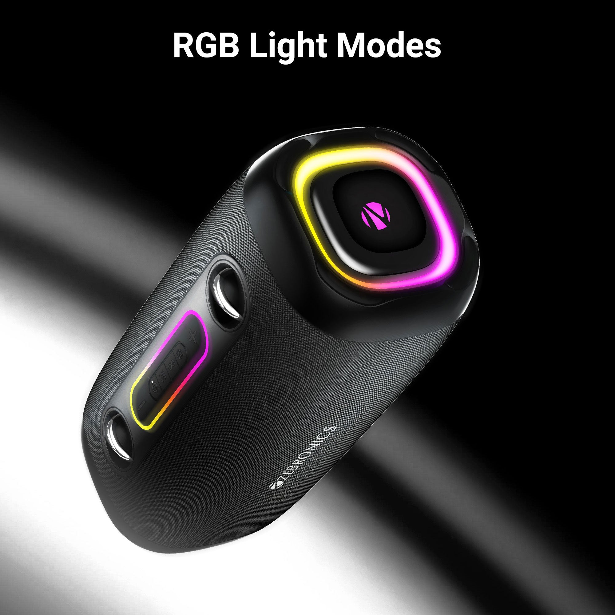 Zebronics Sound feast 85 black wireless speaker with RGB light modes