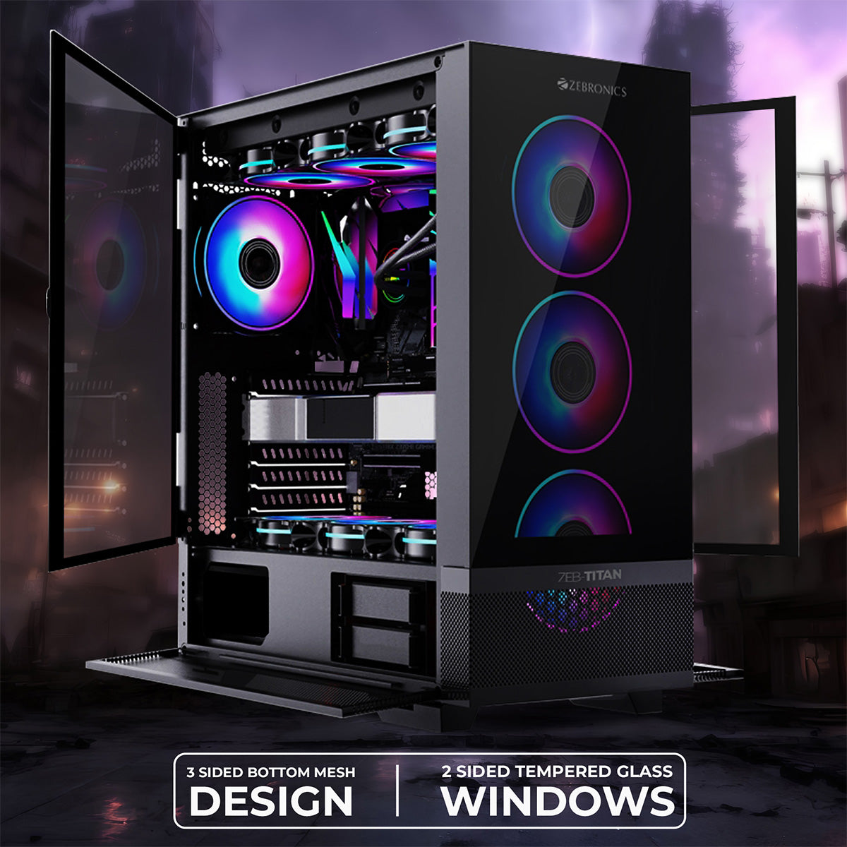 Zeb-Titan - Gaming Chassis - Zebronics