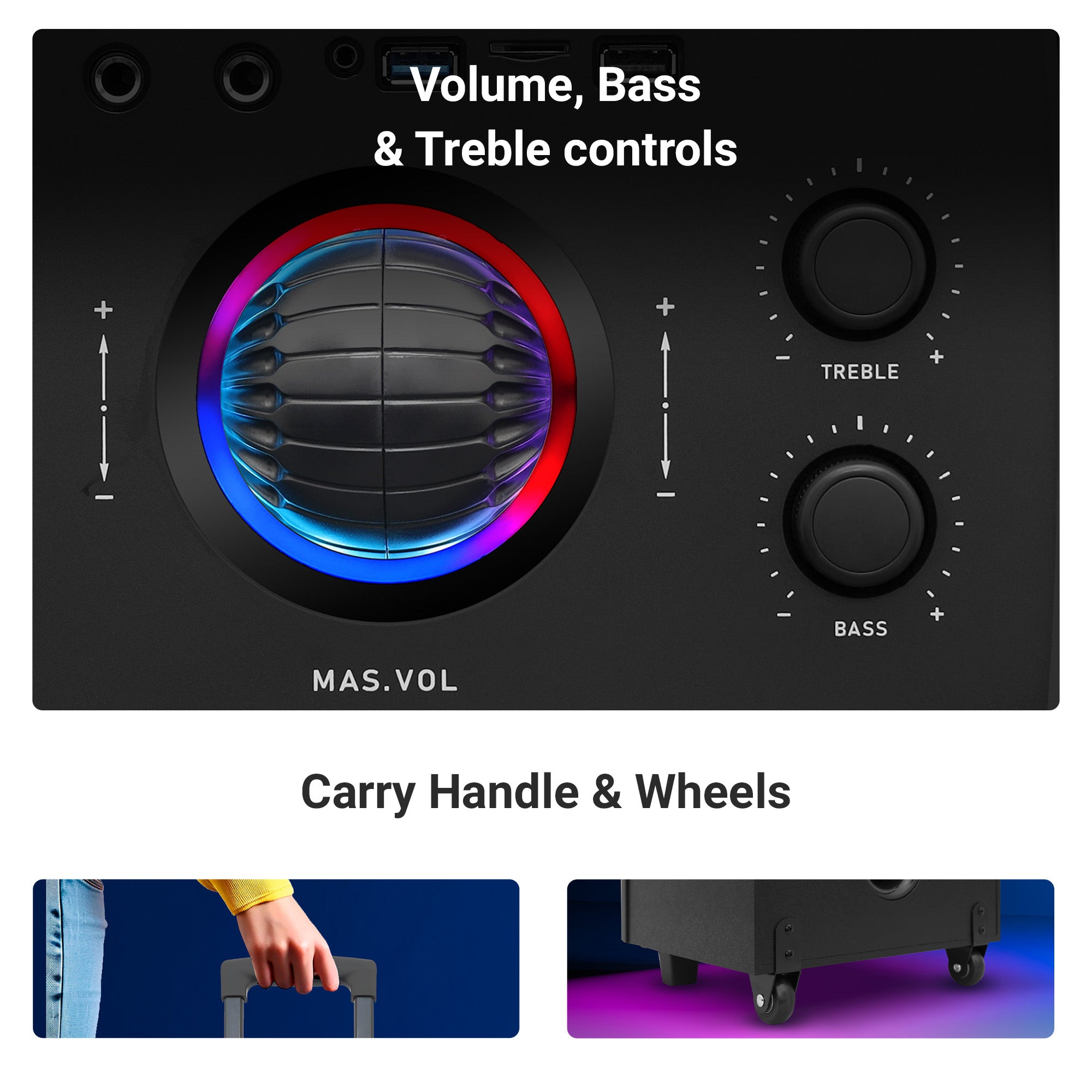 Zebronics - Zeb vigor plus - Trolley Speaker