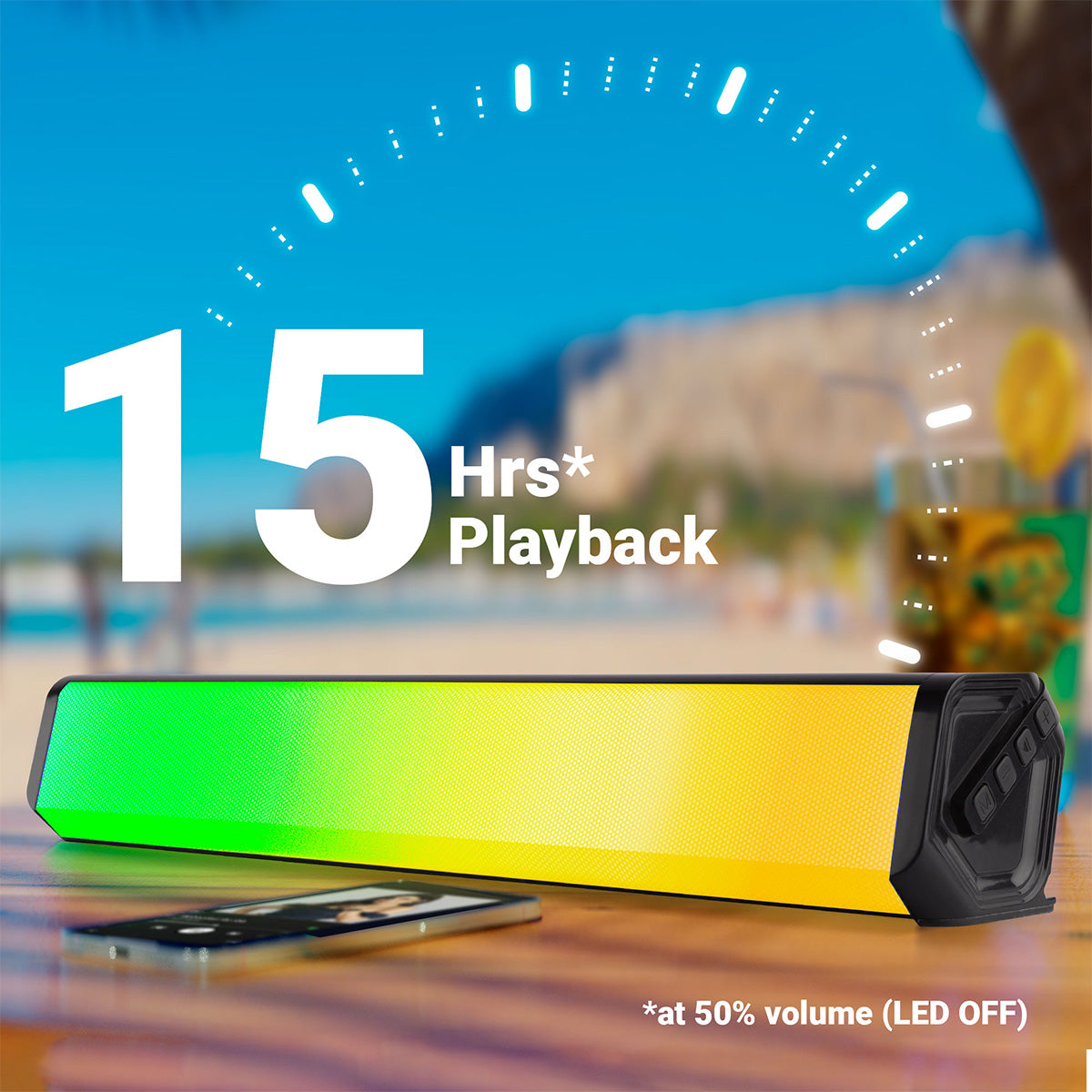 Zebronics vita blast wireless speakers - 15 hours playback