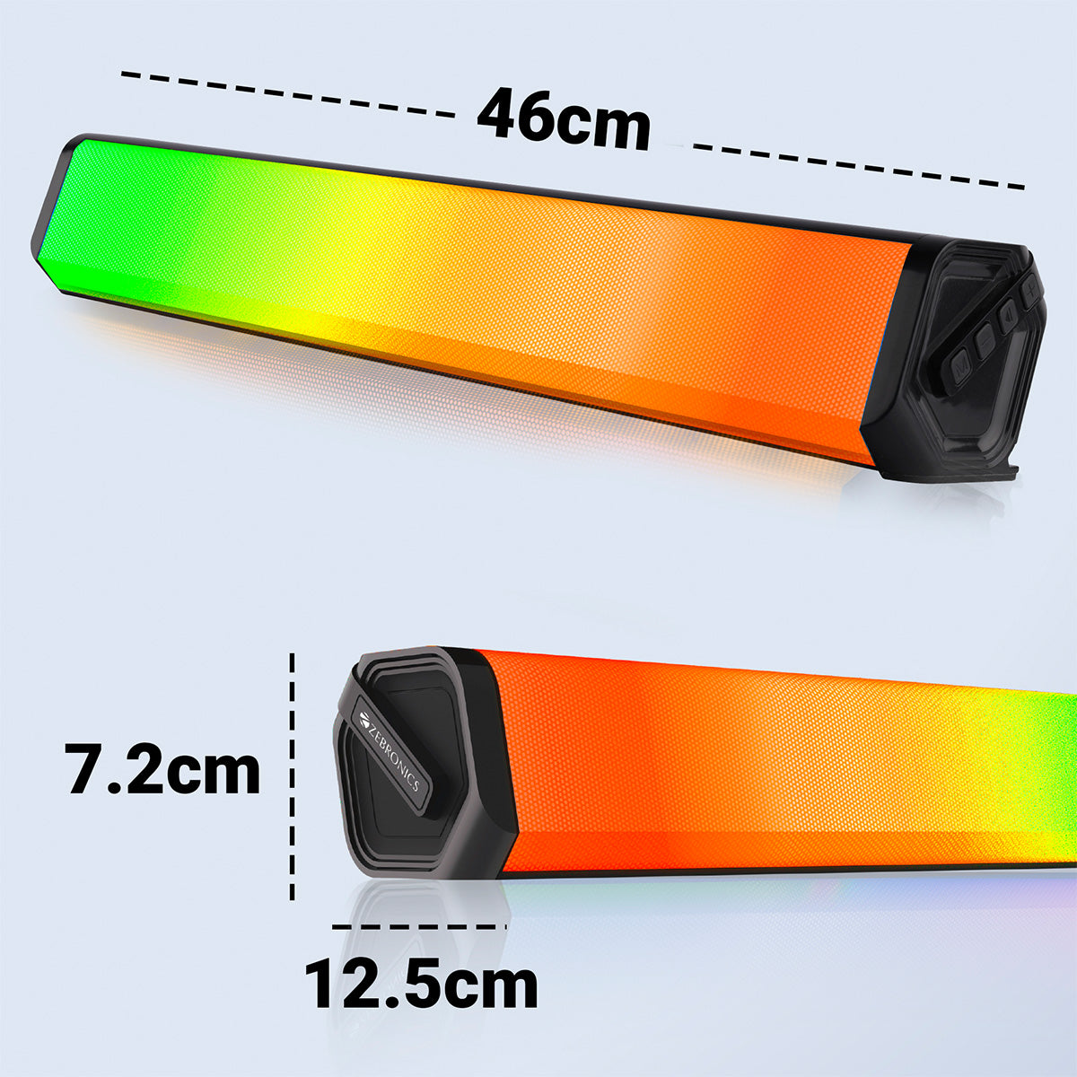 Zebronics vita blast wireless speakers - Product dimensions