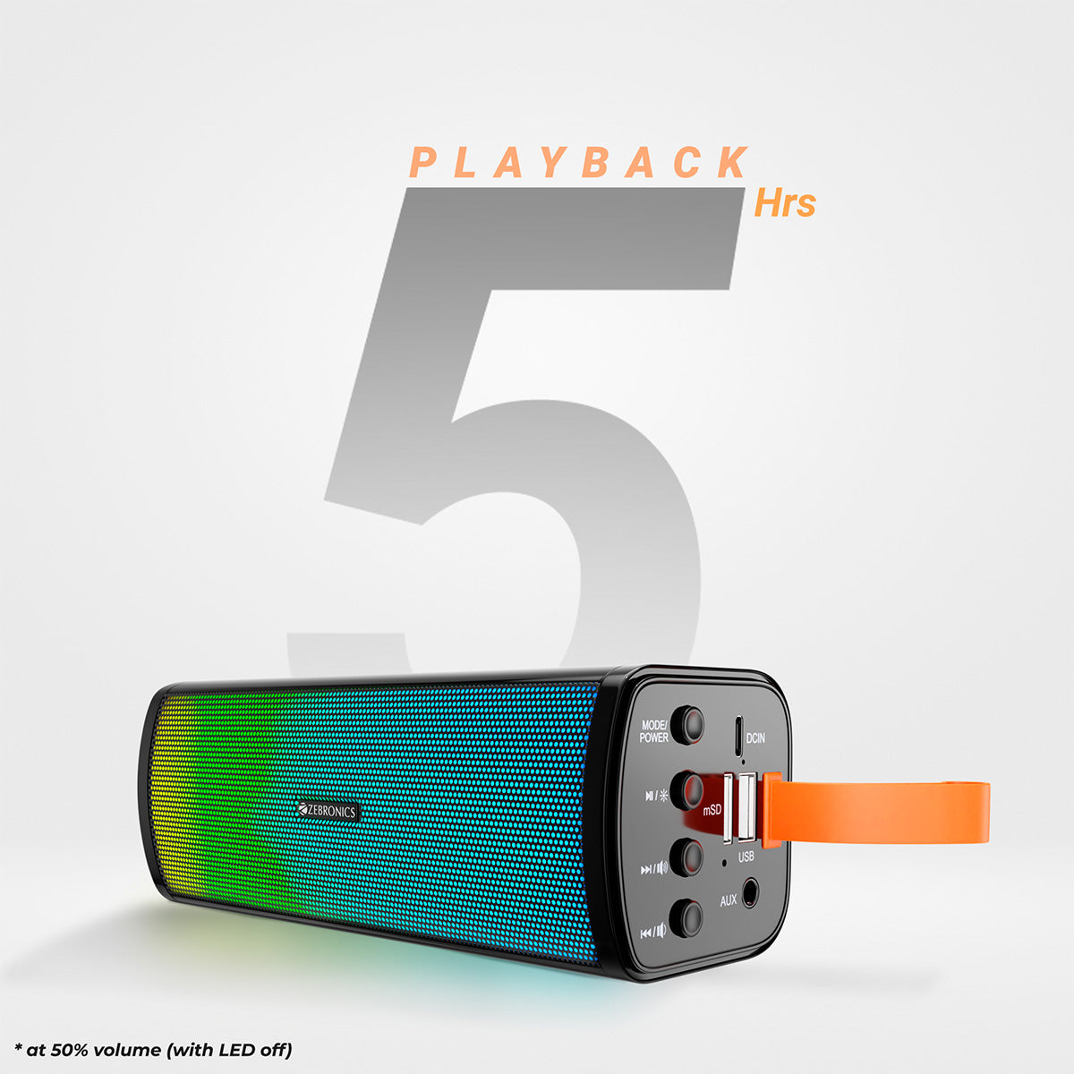 Zeb-Vita (RGB) - Wireless Speakers - Zebronics - 5 hours playback