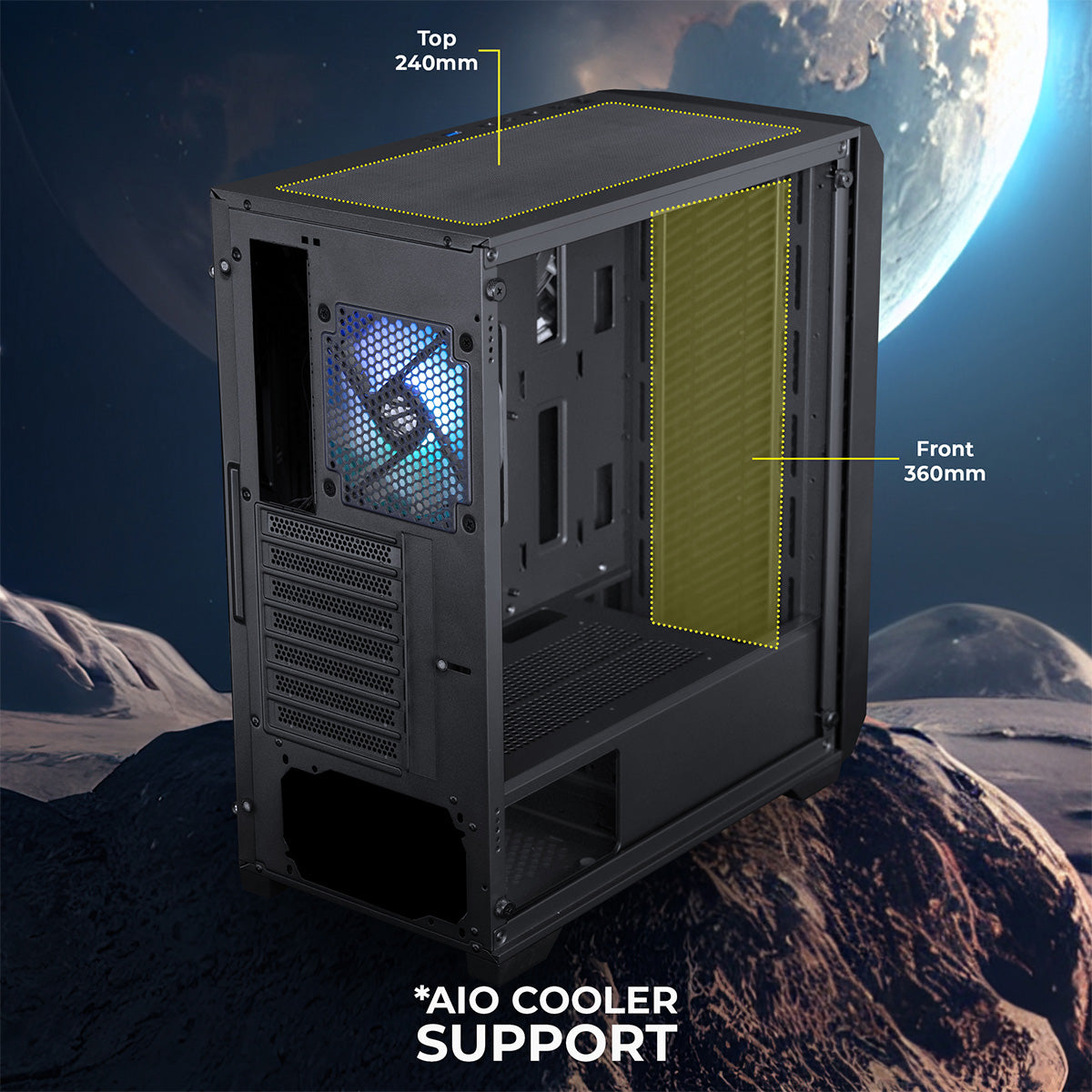 Zeb-Voxel - Gaming Cabinet - Zebronics