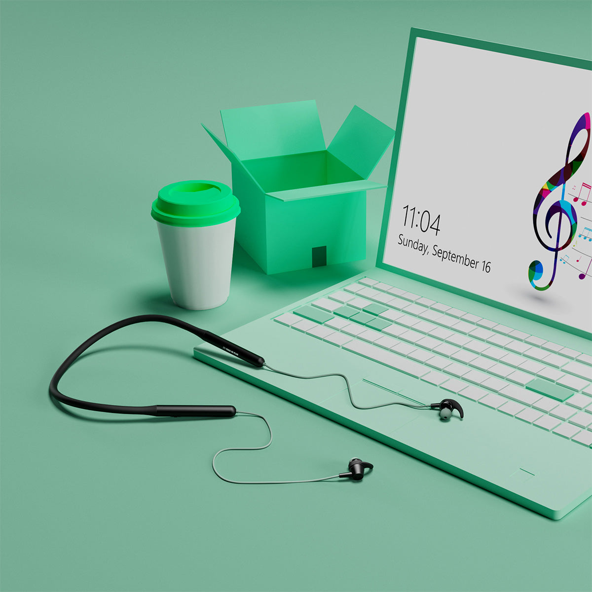Zeb-Yoga 90 plus - Wireless Neckband Earphone - Zebronics