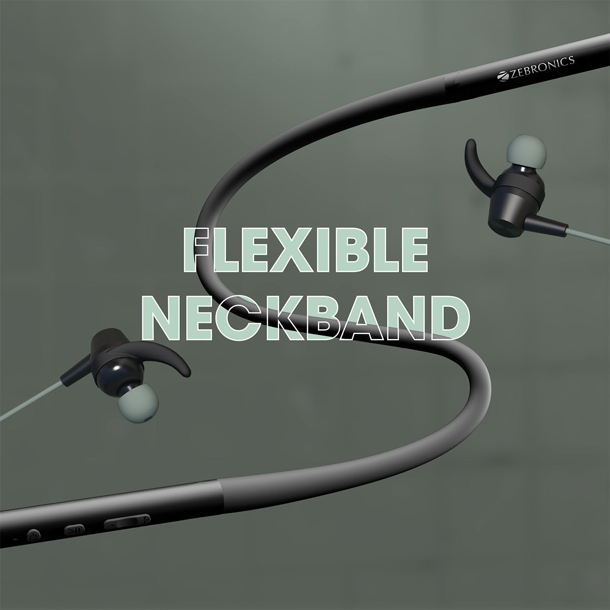 Zeb-Yoga 90 plus - Wireless Neckband Earphone - Zebronics