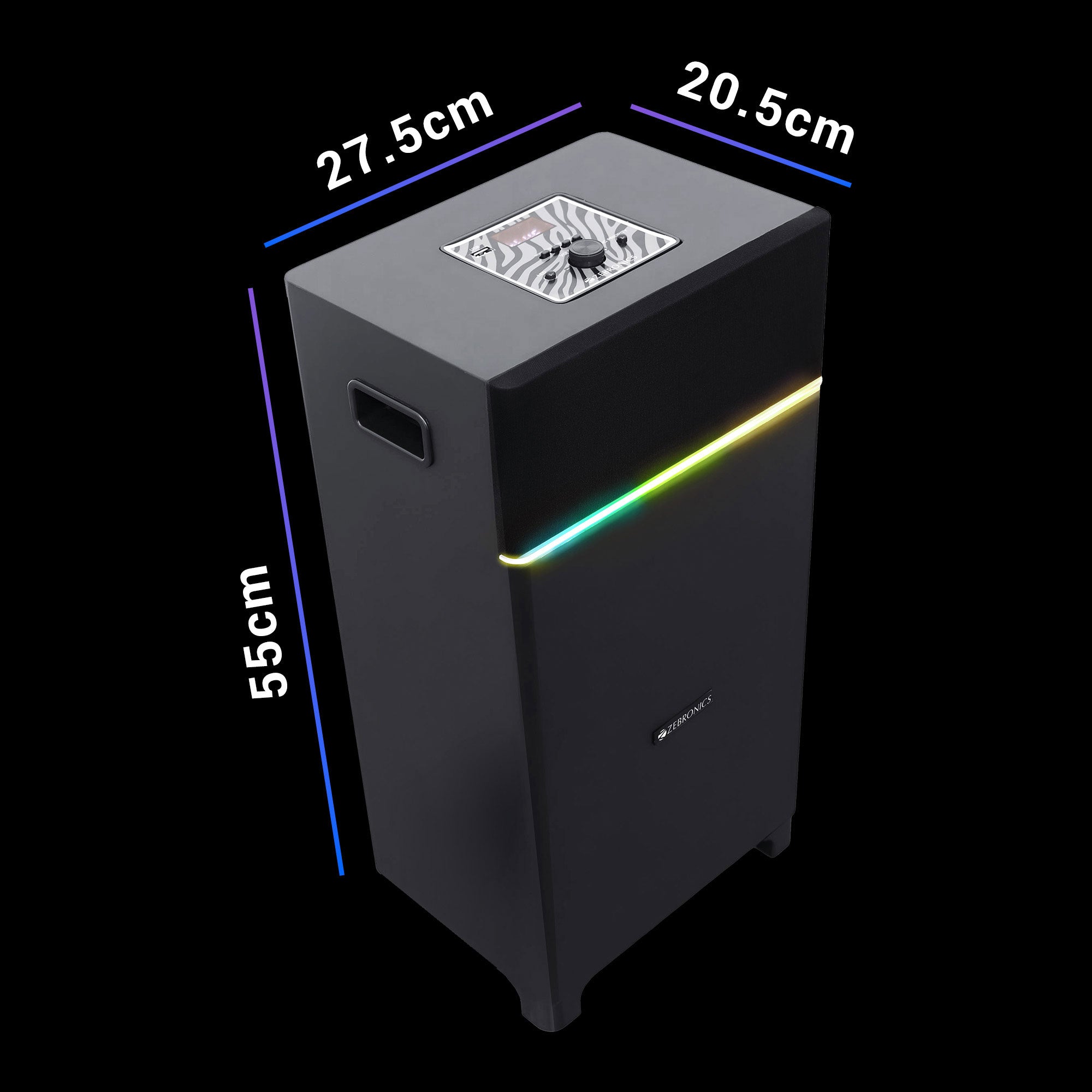 Zeb-Beast 501 - Tower Speaker - Zebronics - Product dimension