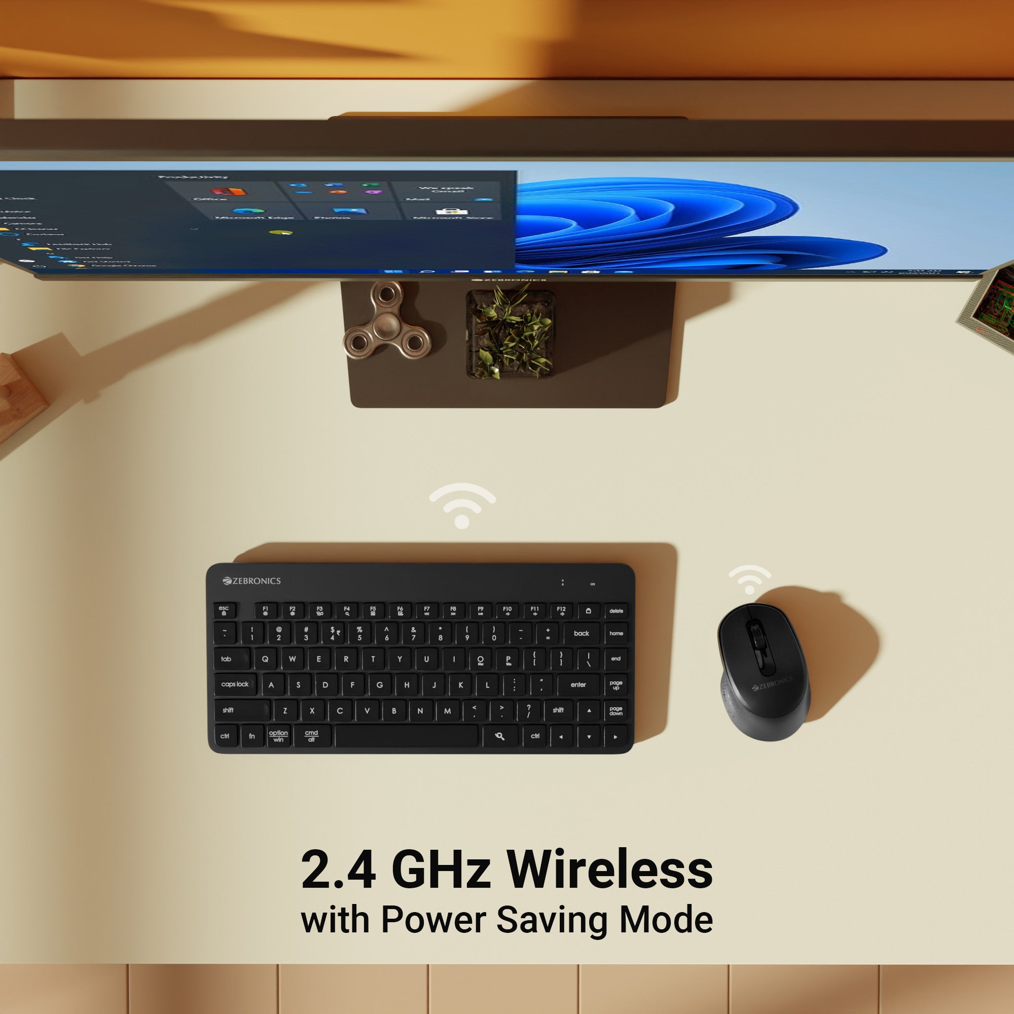 Zeb-companion-201 - Wireless Keyboard and Mouse Combo - Zebronics