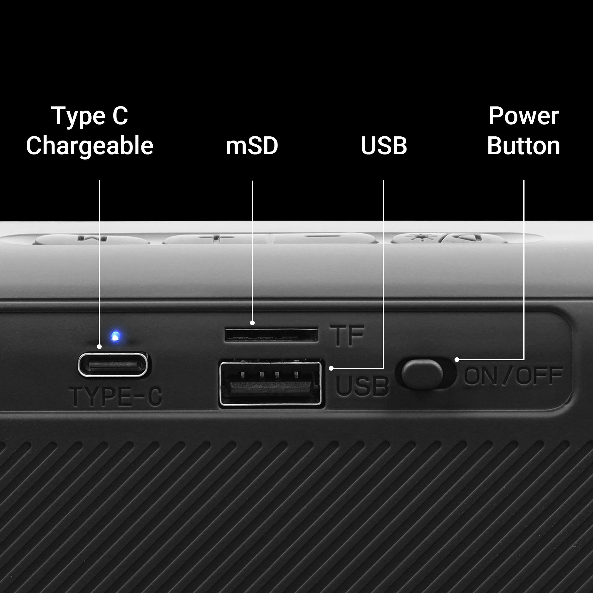 Zebronics county 7 Black Wireless Speaker - Multiconnectivity