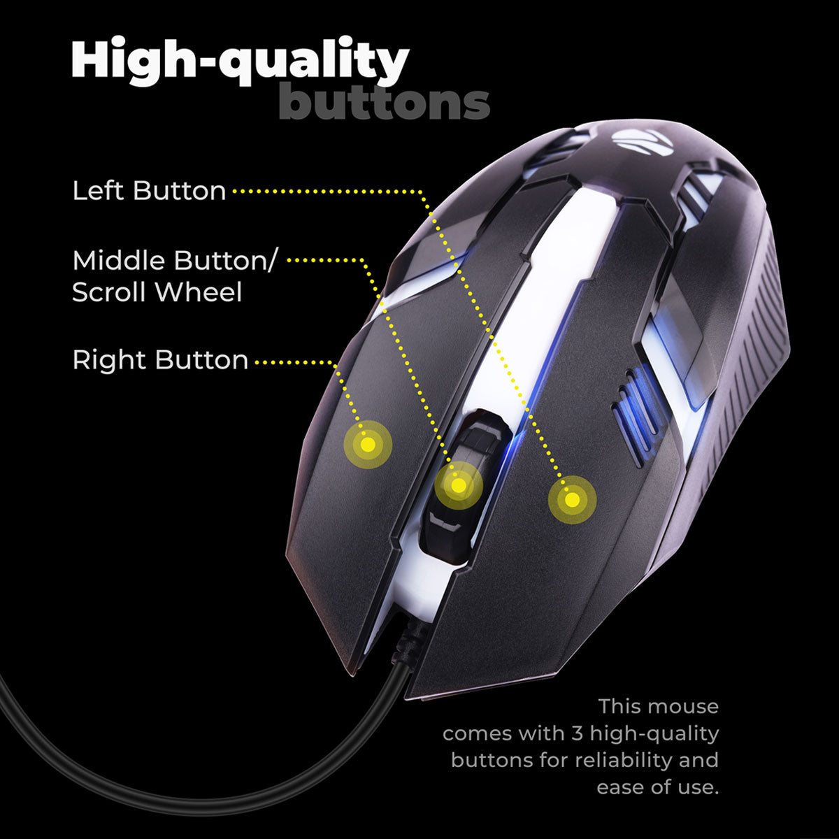 Zeb-Scorpion - Gaming Mouse - Zebronics