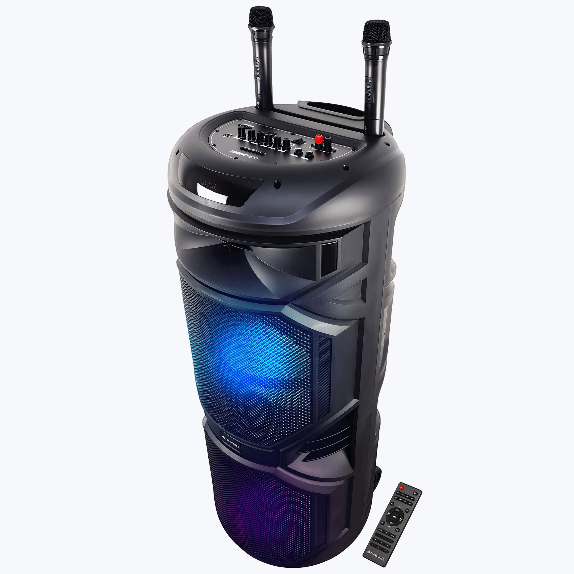 Zeb-Sono 200 - Trolley DJ Speaker - Zebronics - Speaker with Dual mic and Single Remote