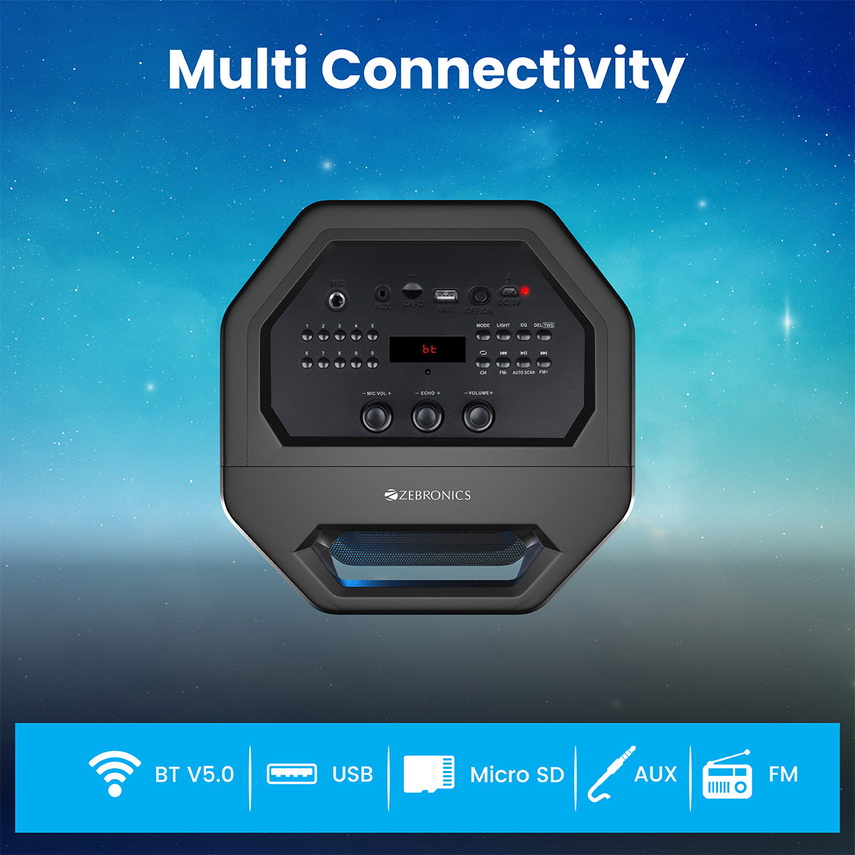 Zebronics - Zeb Space Deck Pro - wireless speaker