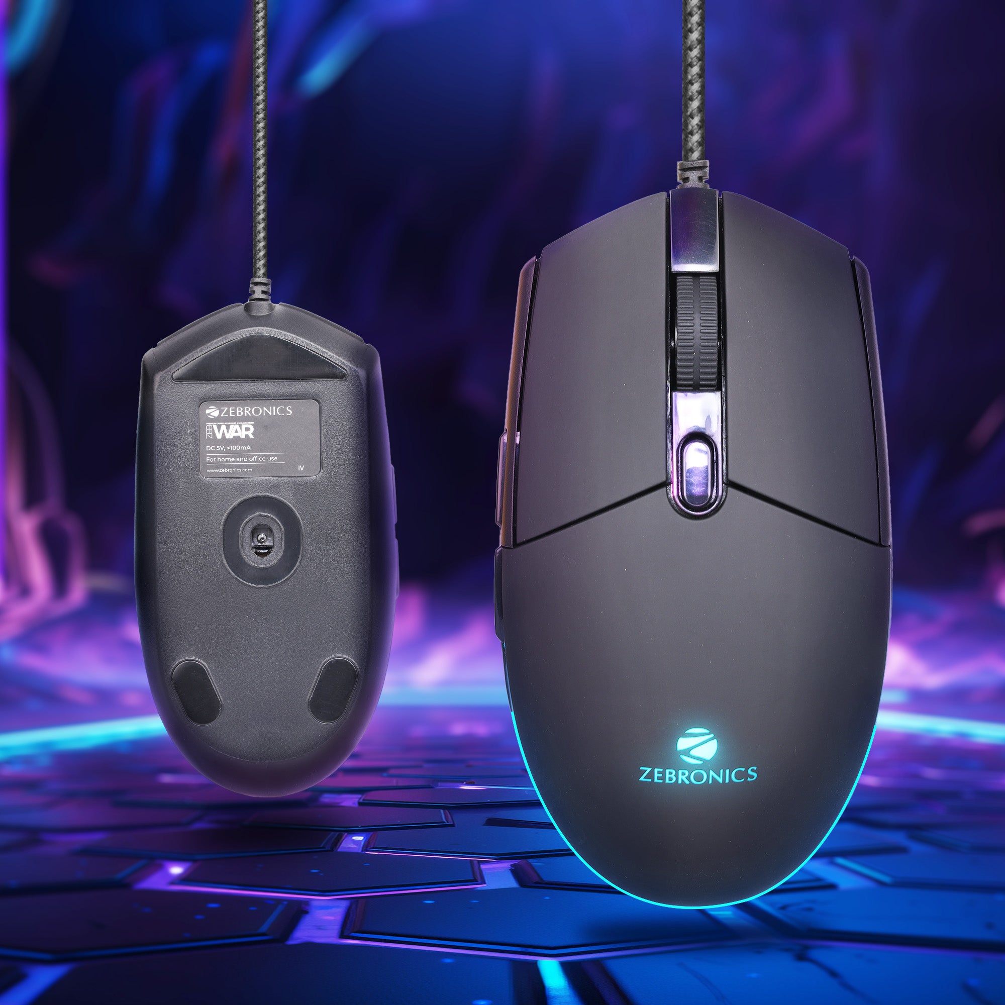 Zeb-War M - Gaming wired Mouse - Zebronics