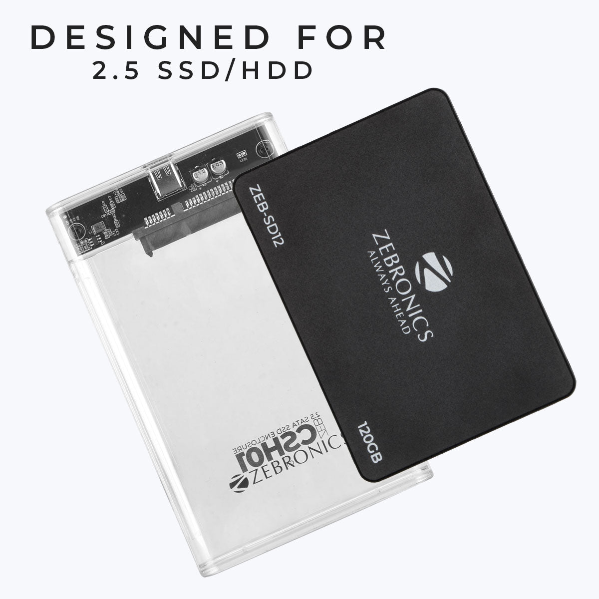 ZEB-CSH01 - 2.5 SATA SSD Enclosure - Zebronics