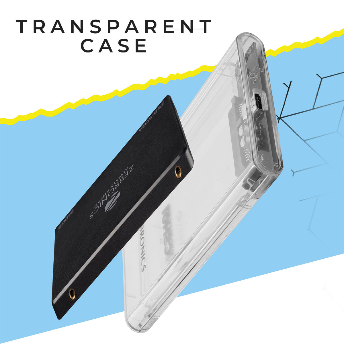 ZEB-CSH01 -  2.5 SATA SSD Enclosure - Zebronics