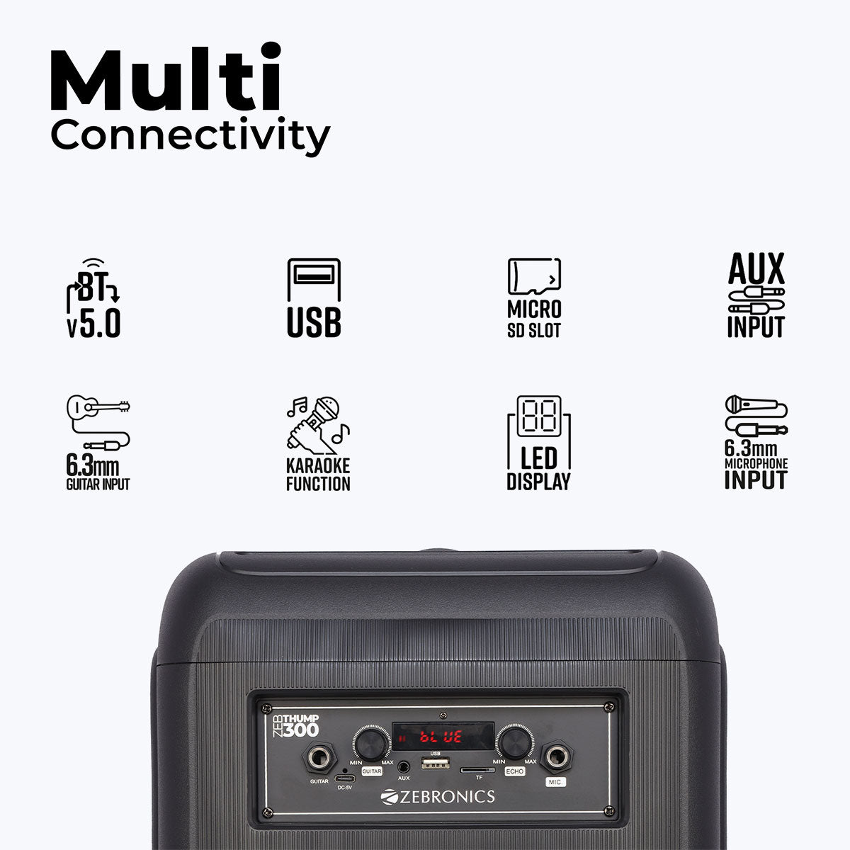 Zeb-Thump 300 - Wireless Speaker - Zebronics