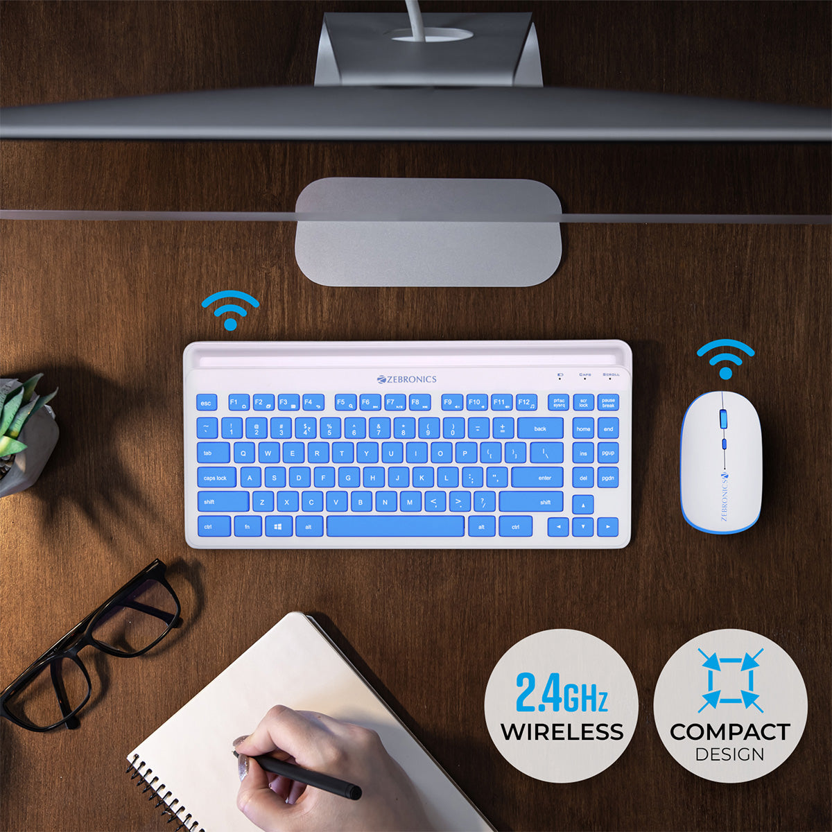 Zeb-Companion 114 - Wireless Keyboard and Mouse Combo - Zebronics