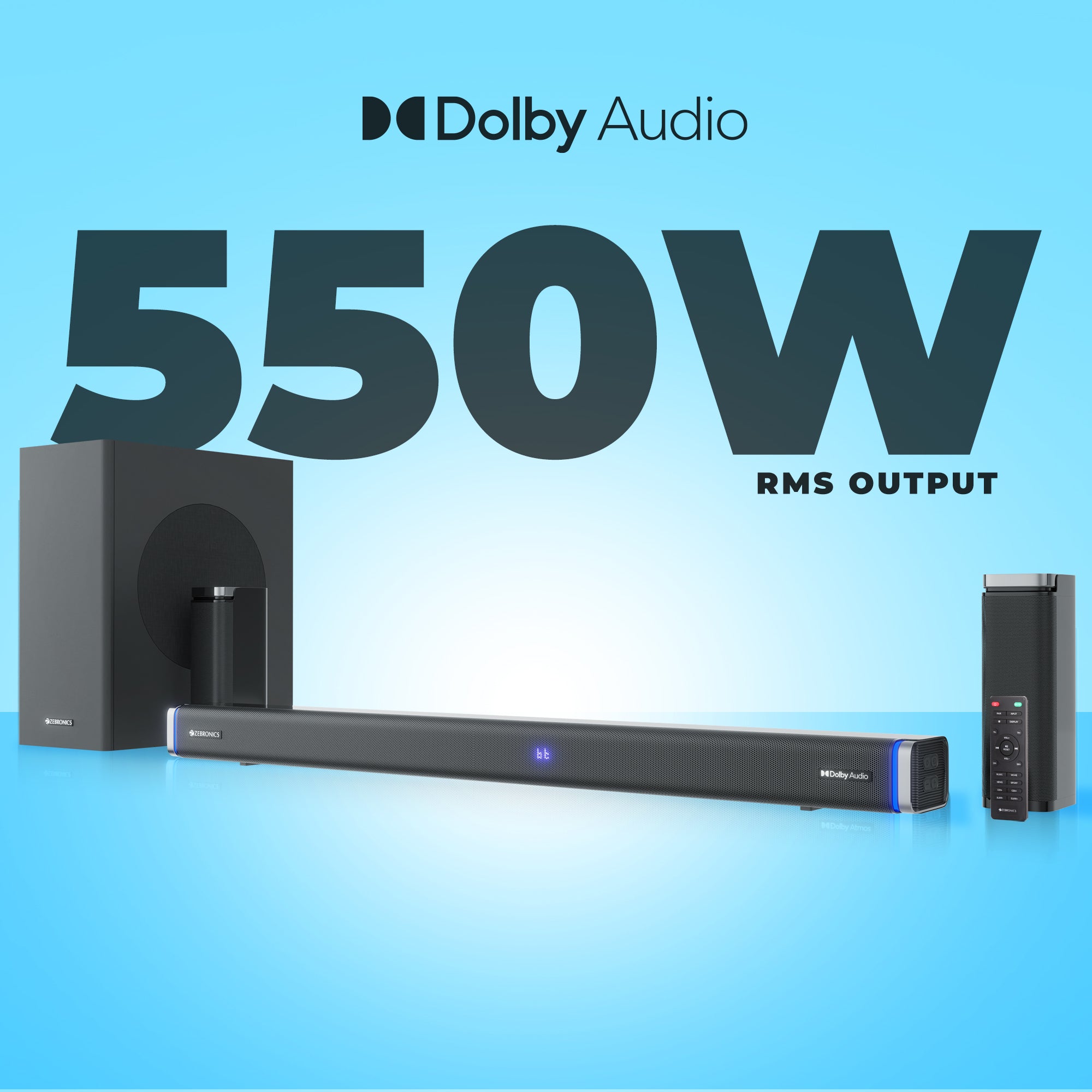 Zeb-Juke Bar 9530WS Pro Dolby 5.1 - Soundbar - Zebronics