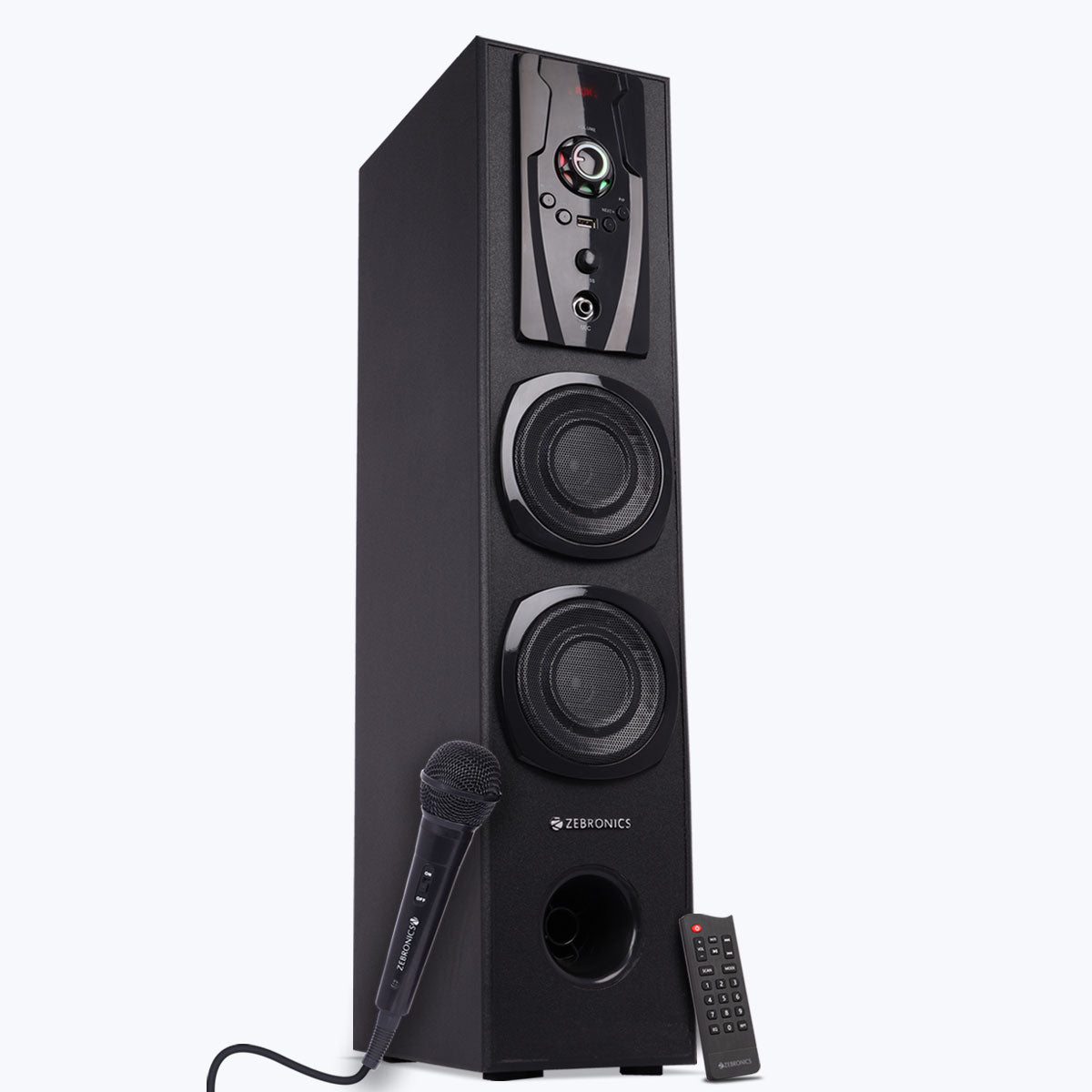 Zebronics Legend Tower Speaker 80W, LED display, karaoke