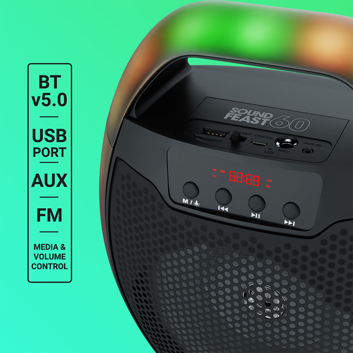 Zeb-Sound Feast 60 - Wireless Speaker - Zebronics