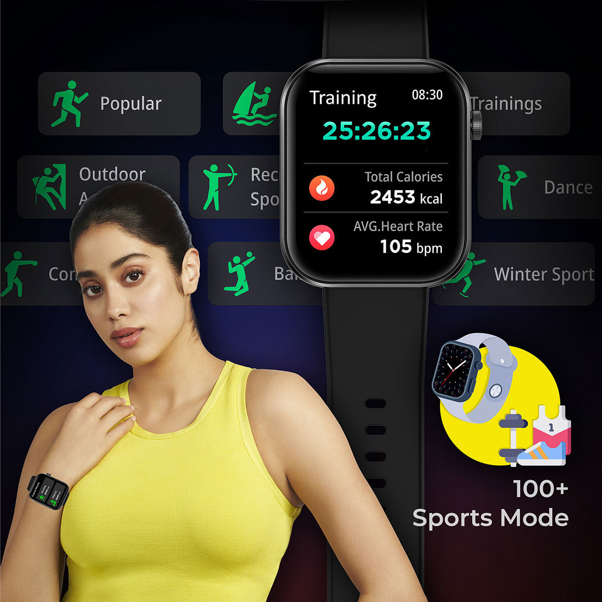 Unbeatable-2 (Zeb-FIT5) - Smart Fitness Watch - Zebronics