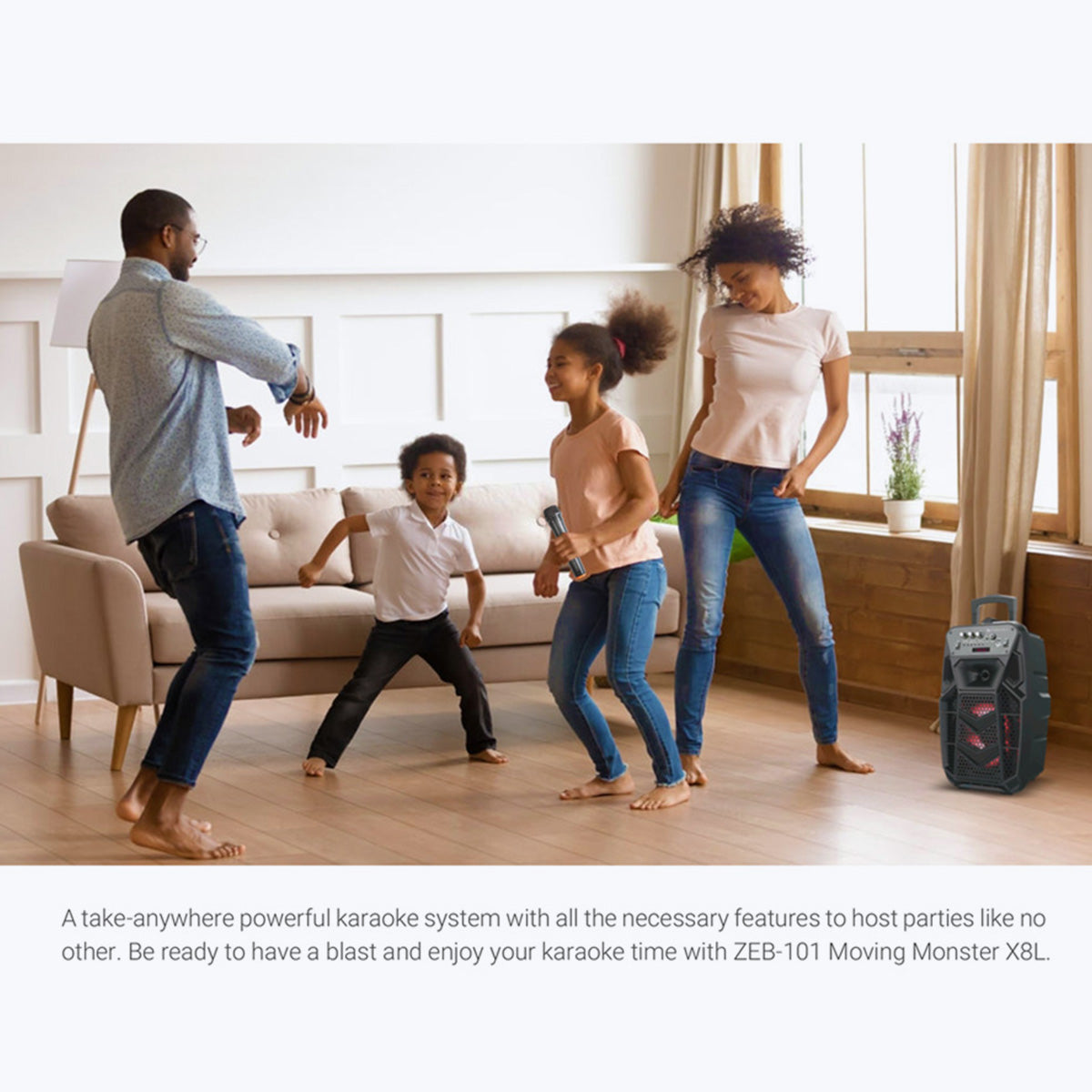 Zeb-101 Moving Monster X8L - Trolley Speaker - Zebronics
