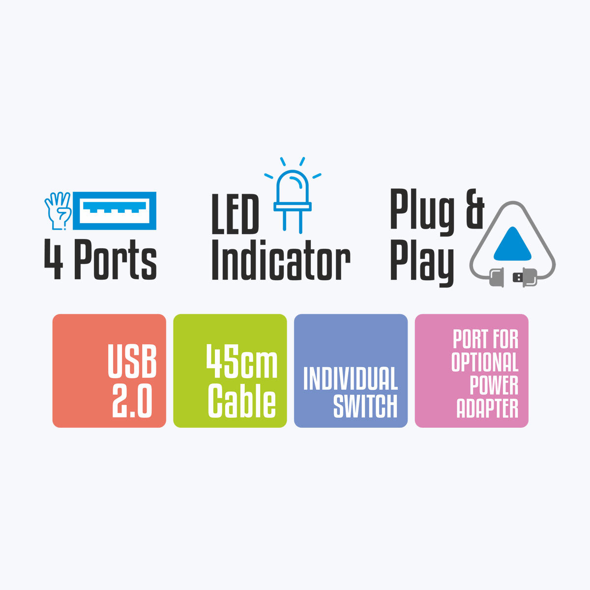 Zeb-150HB - USB Hubs - Zebronics